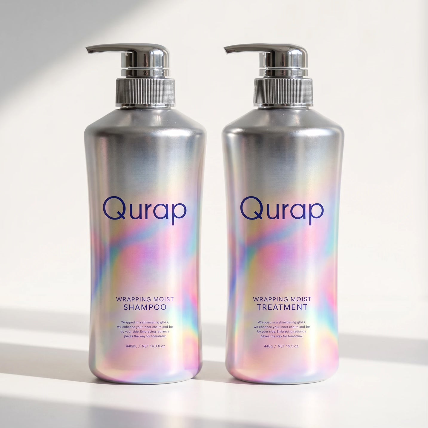Qurap Wrapping Moist Shampoo & Treatment Set 440mL + 440g
