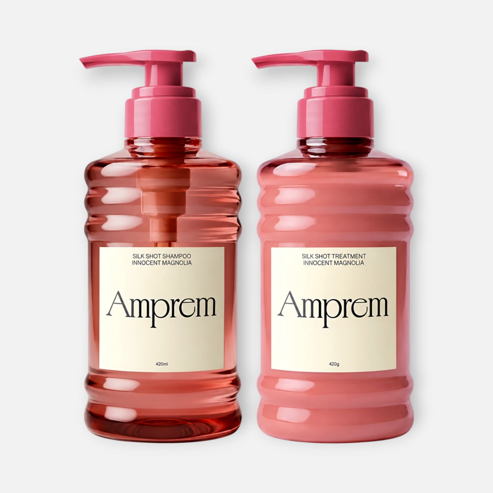Amprem Silk Shot Shampoo & Treatment Set 420mL + 420g