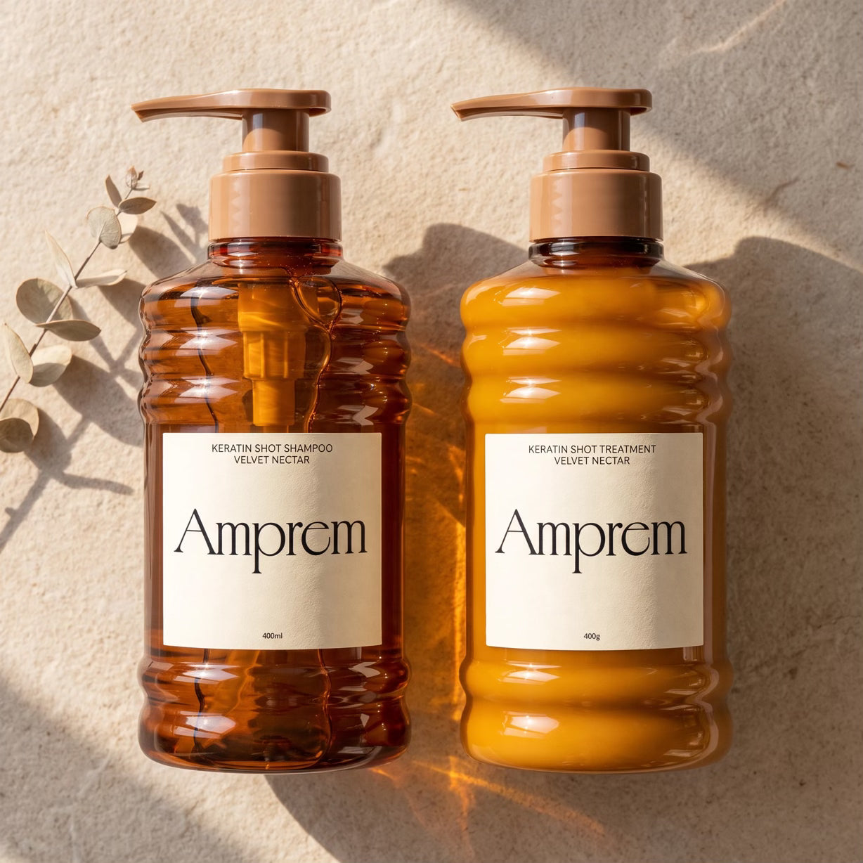 Amprem Keratin Shot Shampoo & Treatment Set 420mL + 420g