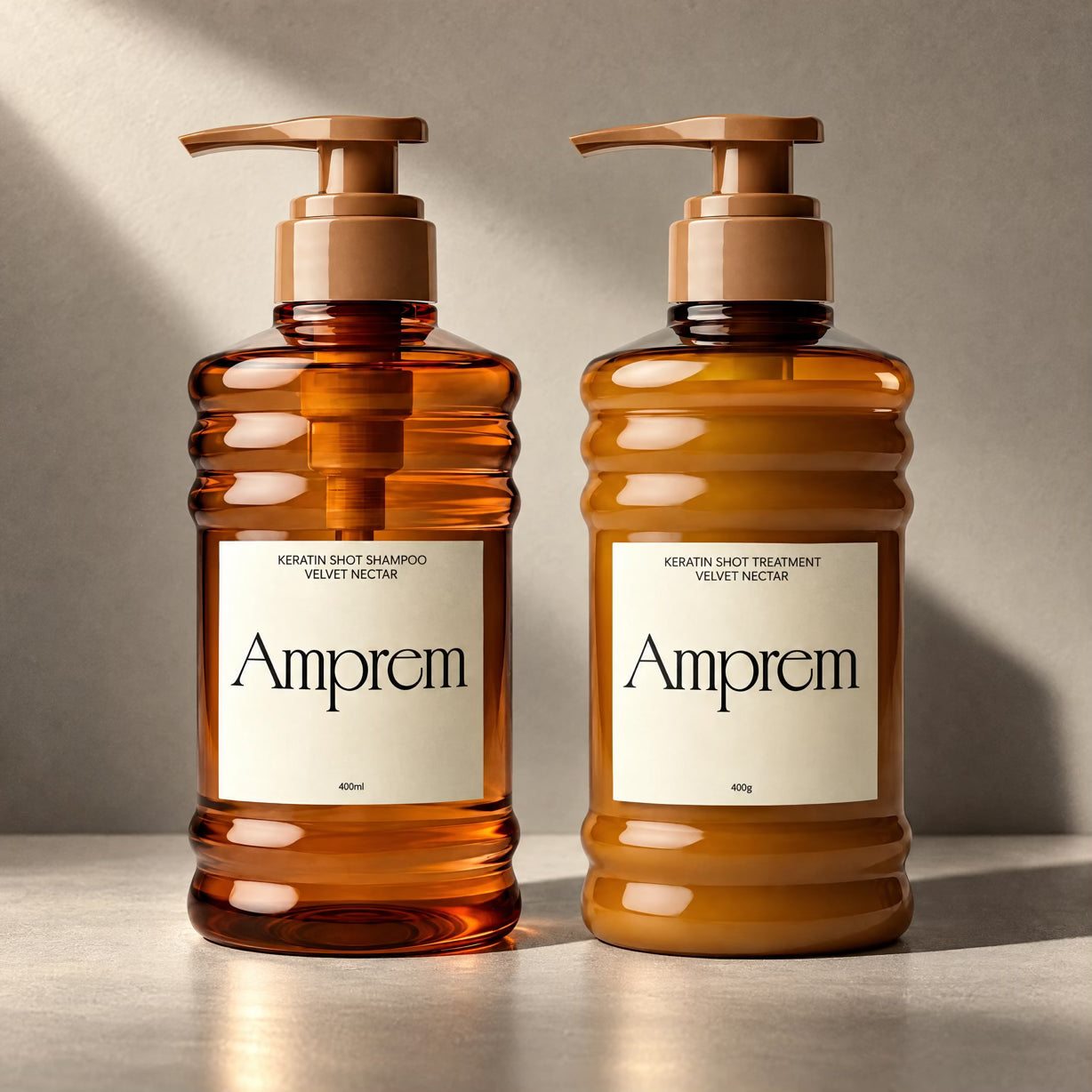 Amprem Keratin Shot Shampoo & Treatment Set 420mL + 420g