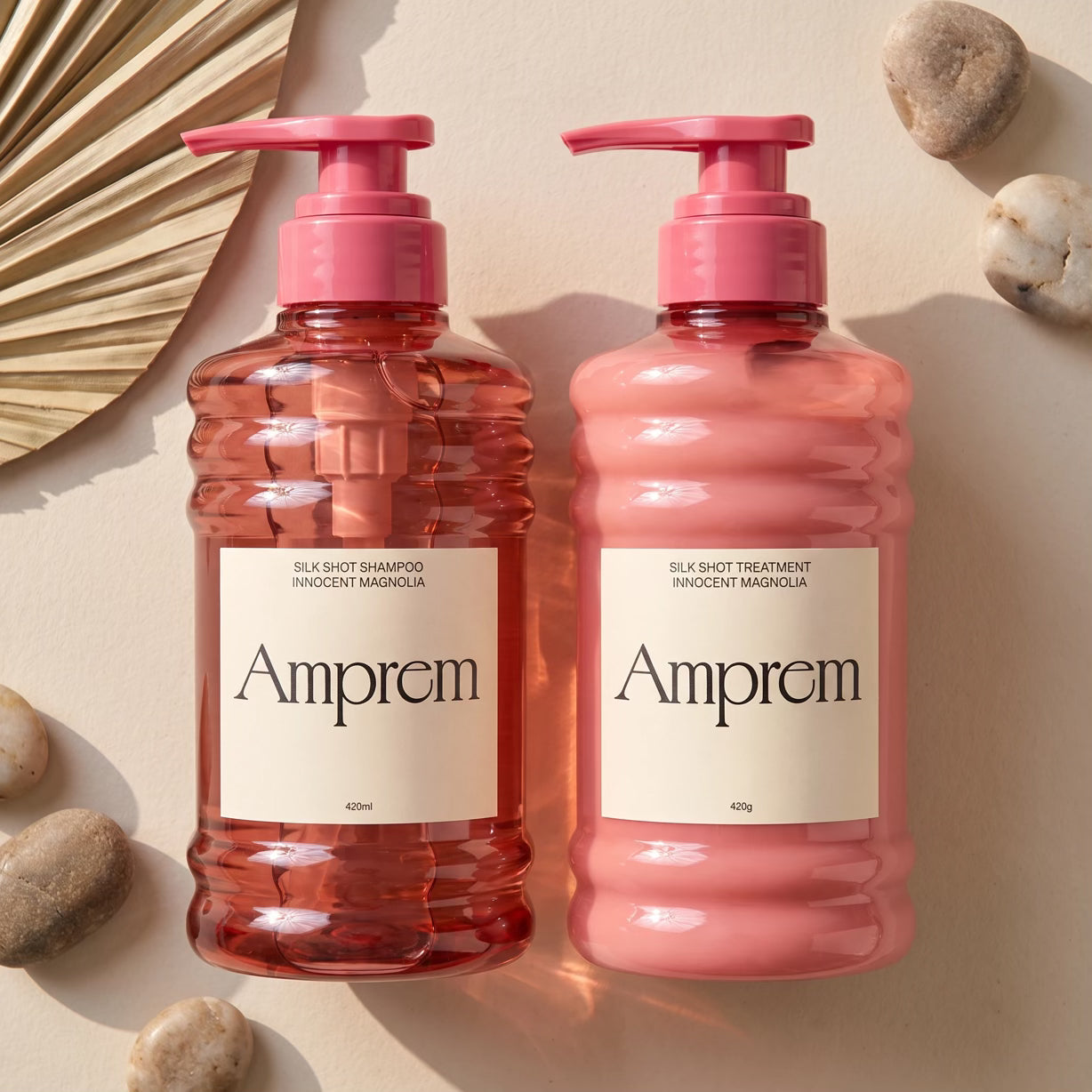 Amprem Silk Shot Shampoo & Treatment Set 420mL + 420g