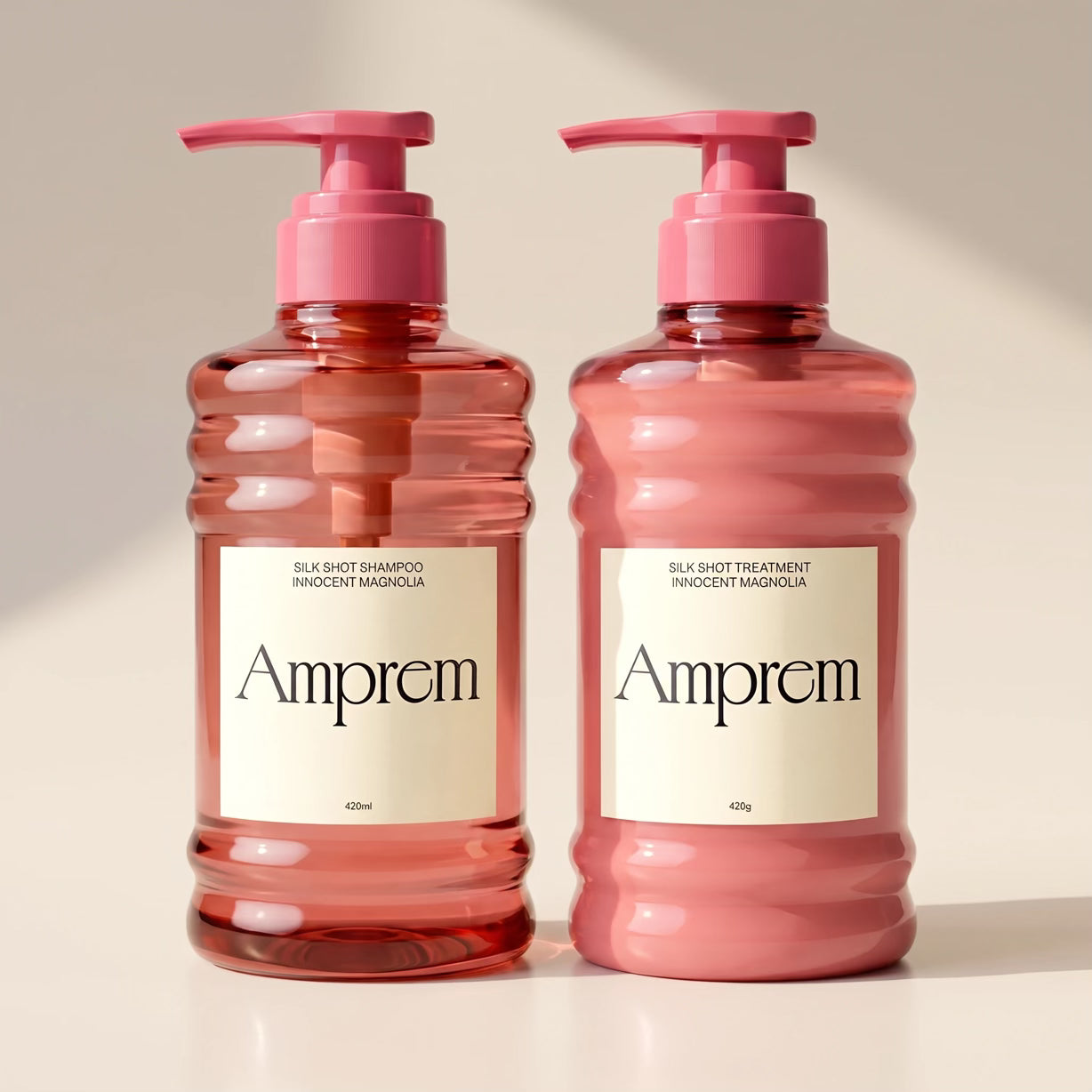 Amprem Silk Shot Shampoo & Treatment Set 420mL + 420g