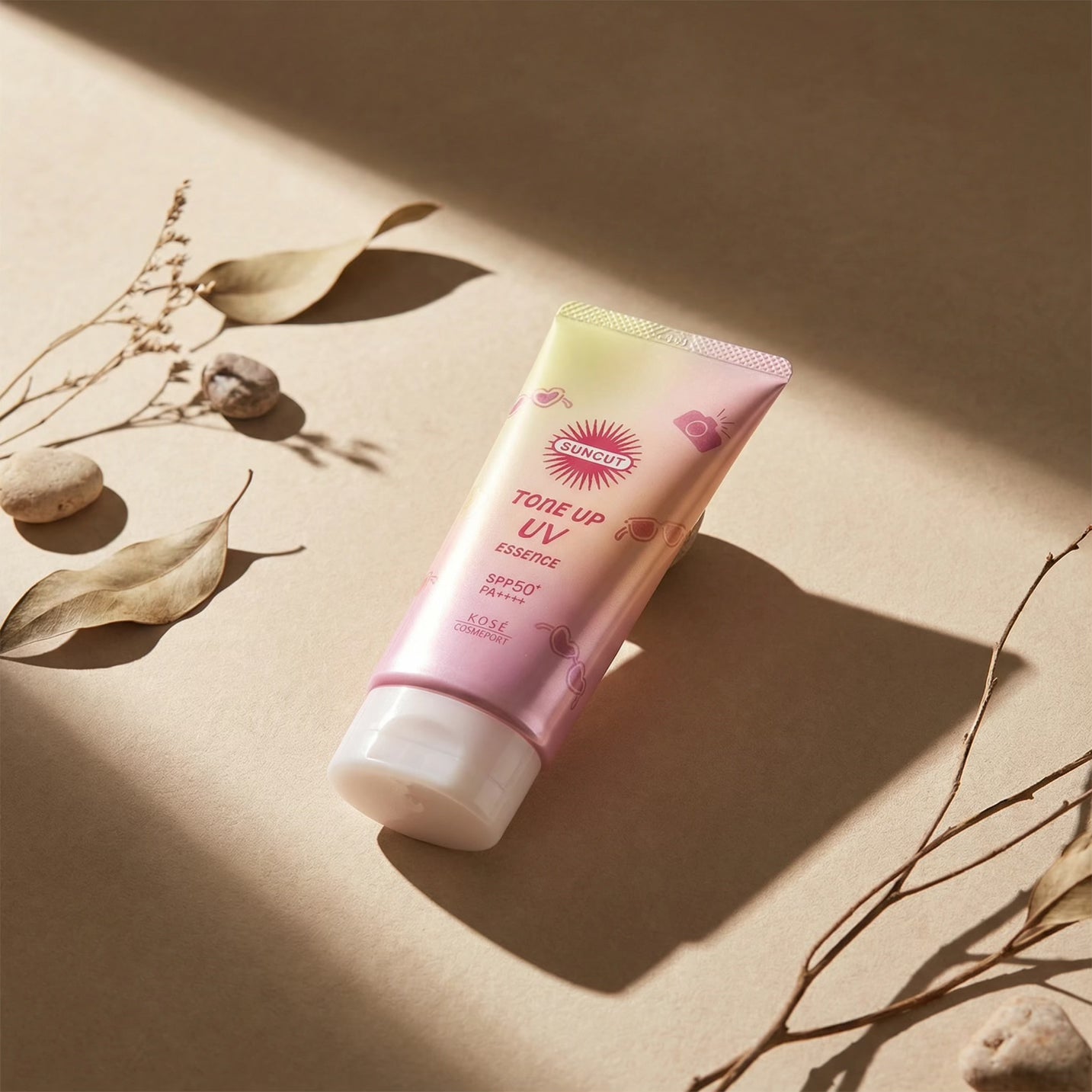 Kose SunCut Tone Up UV Rose Pink SPF 50+ PA++++ 80g