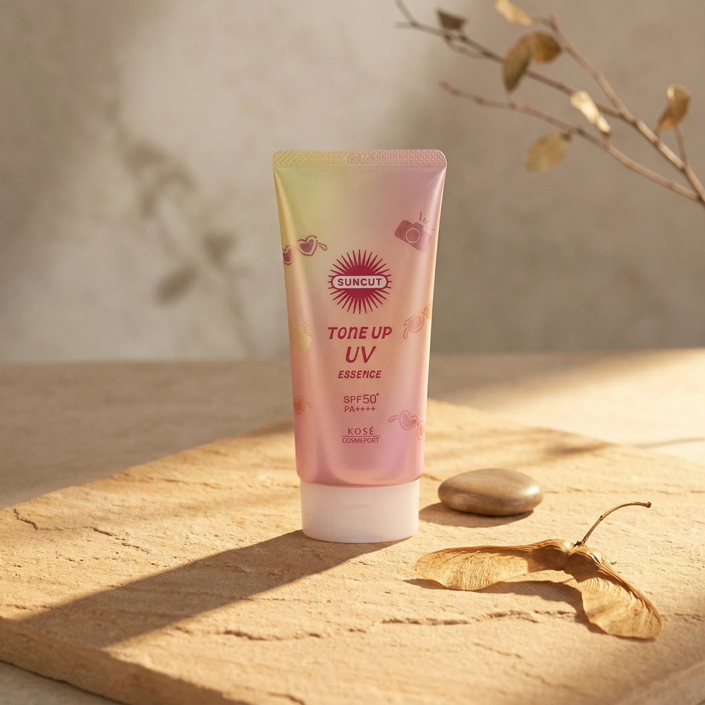 Kose SunCut Tone Up UV Rose Pink SPF 50+ PA++++ 80g