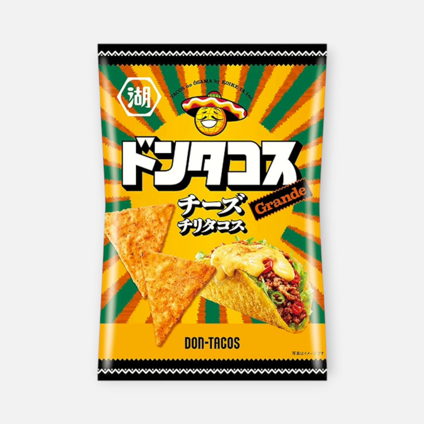 Koikeya Don Tacos Cheese Chili Tacos 57g