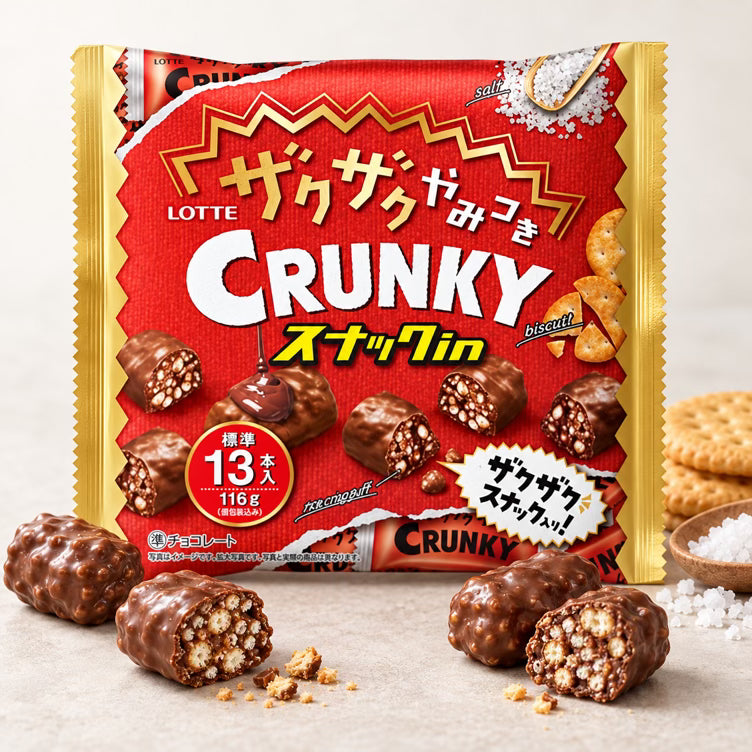 Lotte Zakuzaku Yamitsuki Crunky Snack-In Share Pack 116g