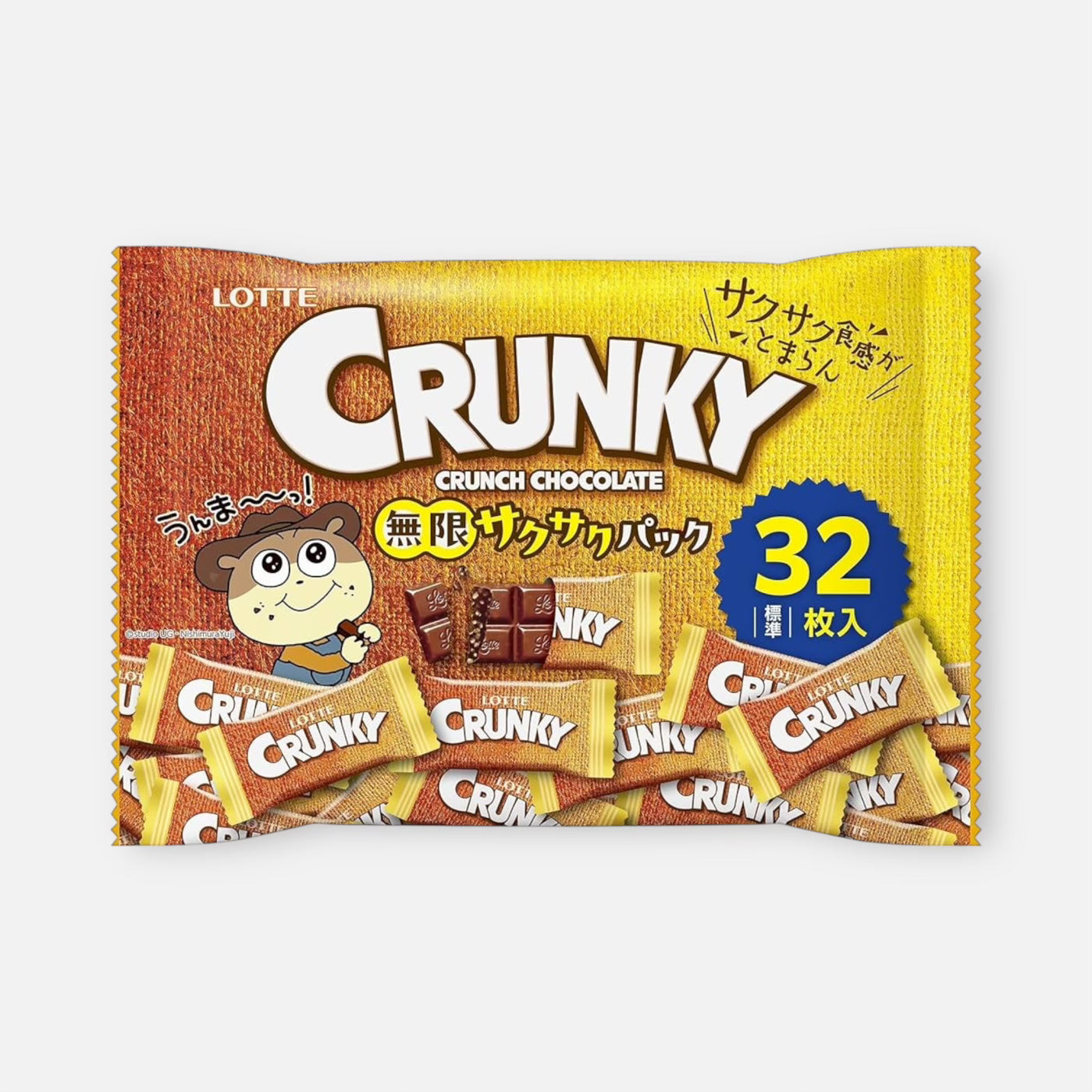 Lotte Crunky Crunchy Chocolate Bag 112g