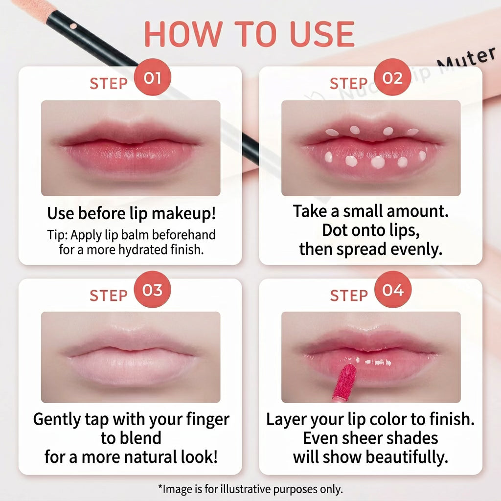 Naris Up Nude Beige Lip Base Muter 3g