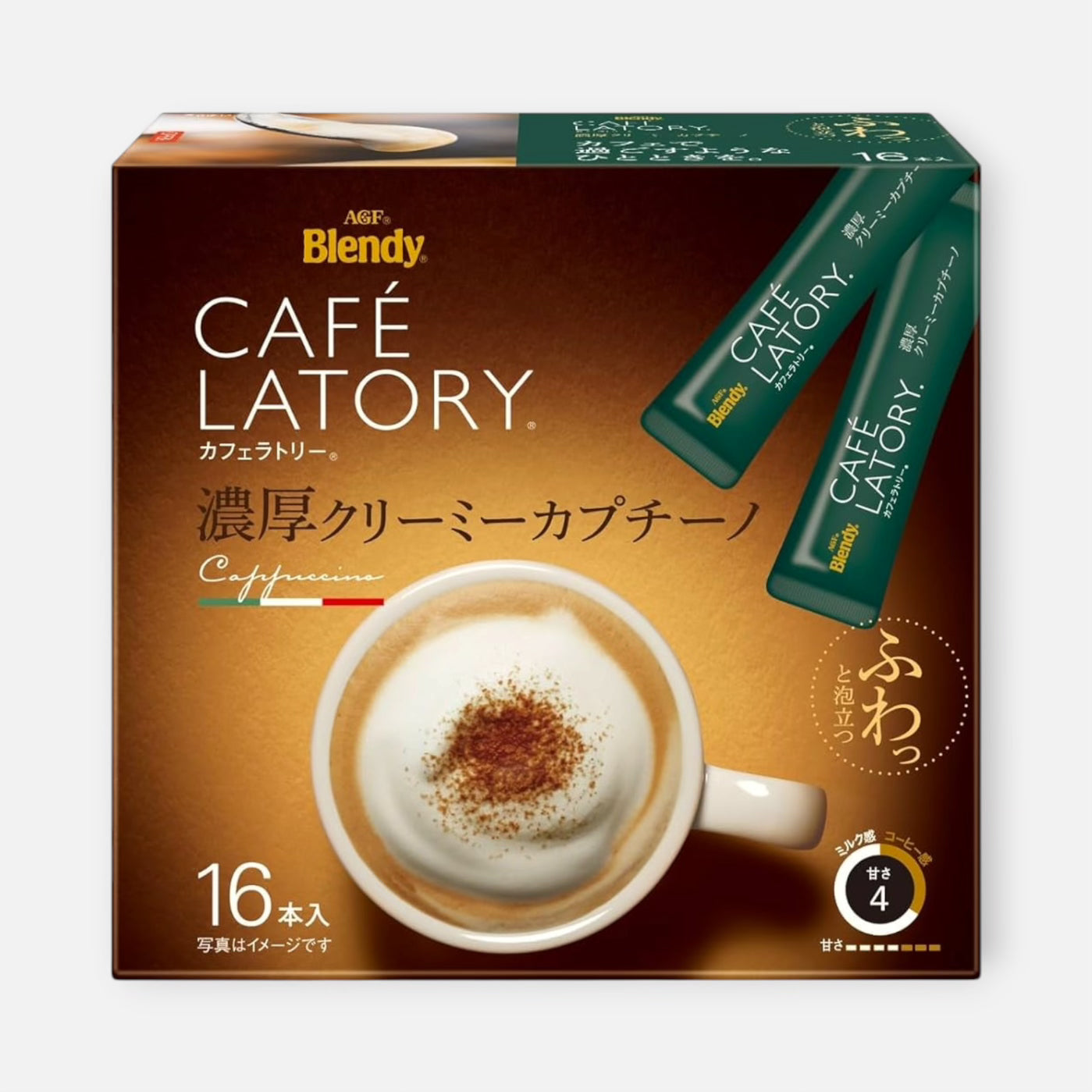 AGF Blendy Sticks Café Latory Creamy Cappuccino (Pack of 16)