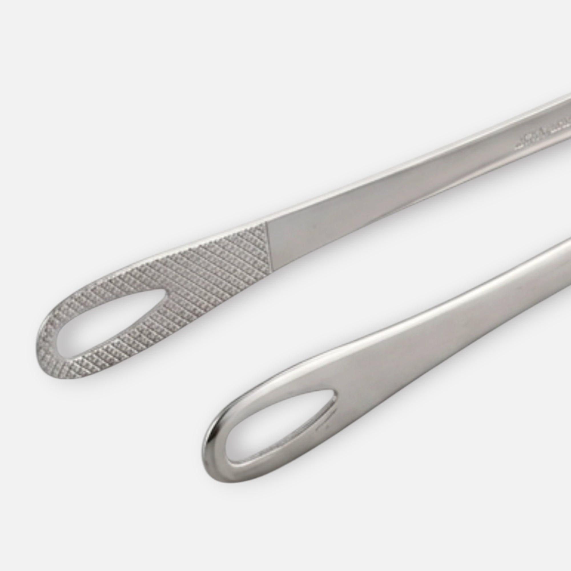 Shimomura Kihan Japanese Stainless Steel Simple Kitchen Tongs 24cm Non-Slip Grip