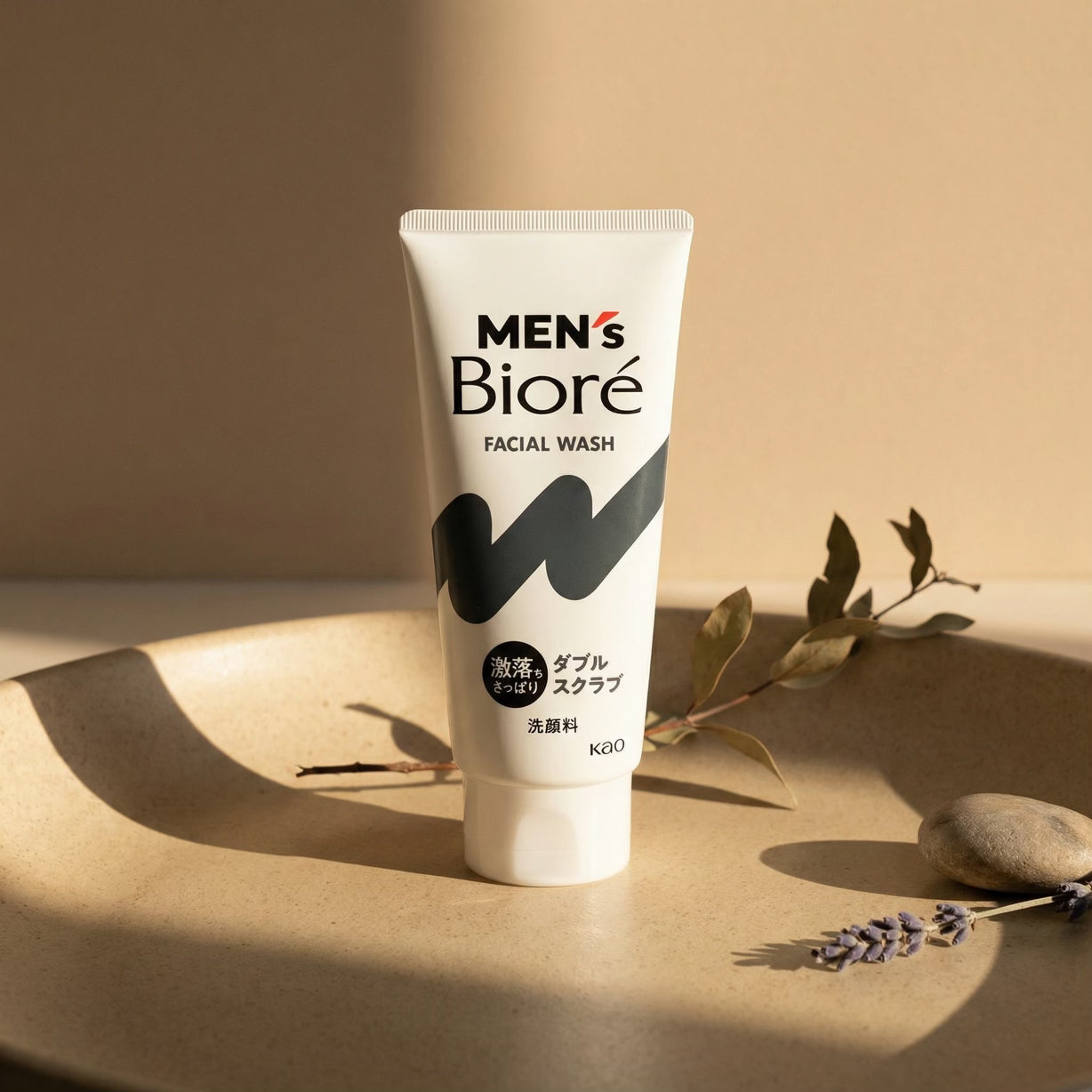 Biore Men's Double Scrub Facial Cleanser 130g