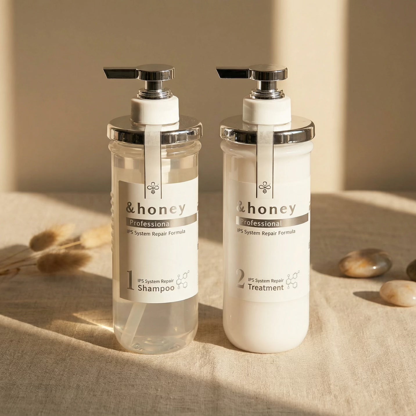 & Honey Professional IPS System Repair Shampoo & Treatment Set 440ml Each