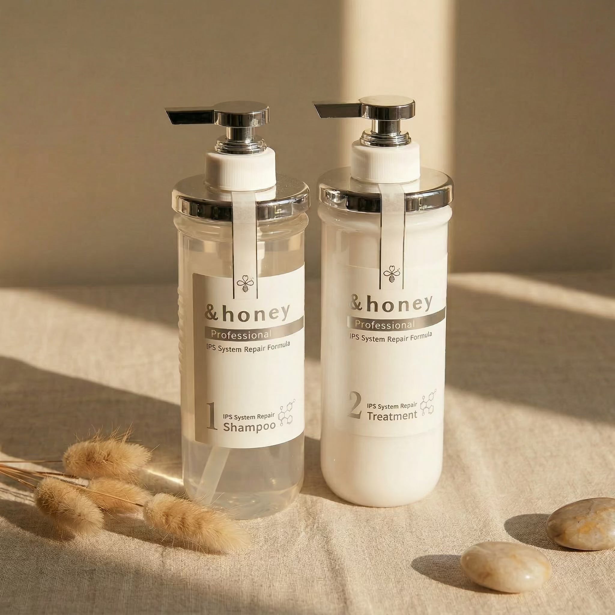 & Honey Professional IPS System Repair Shampoo & Treatment Set 440ml Each