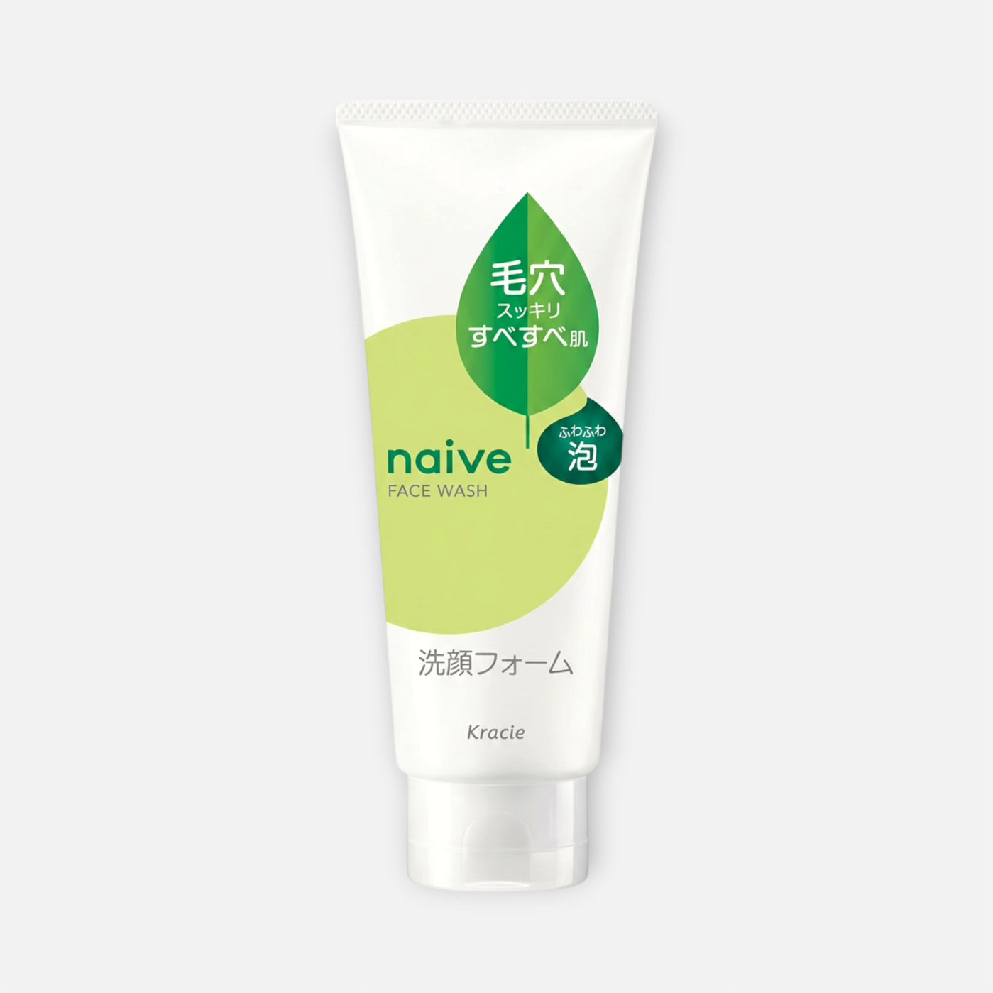 Kracie Naive Face Wash Foam Green Tea Extract 120g/180g