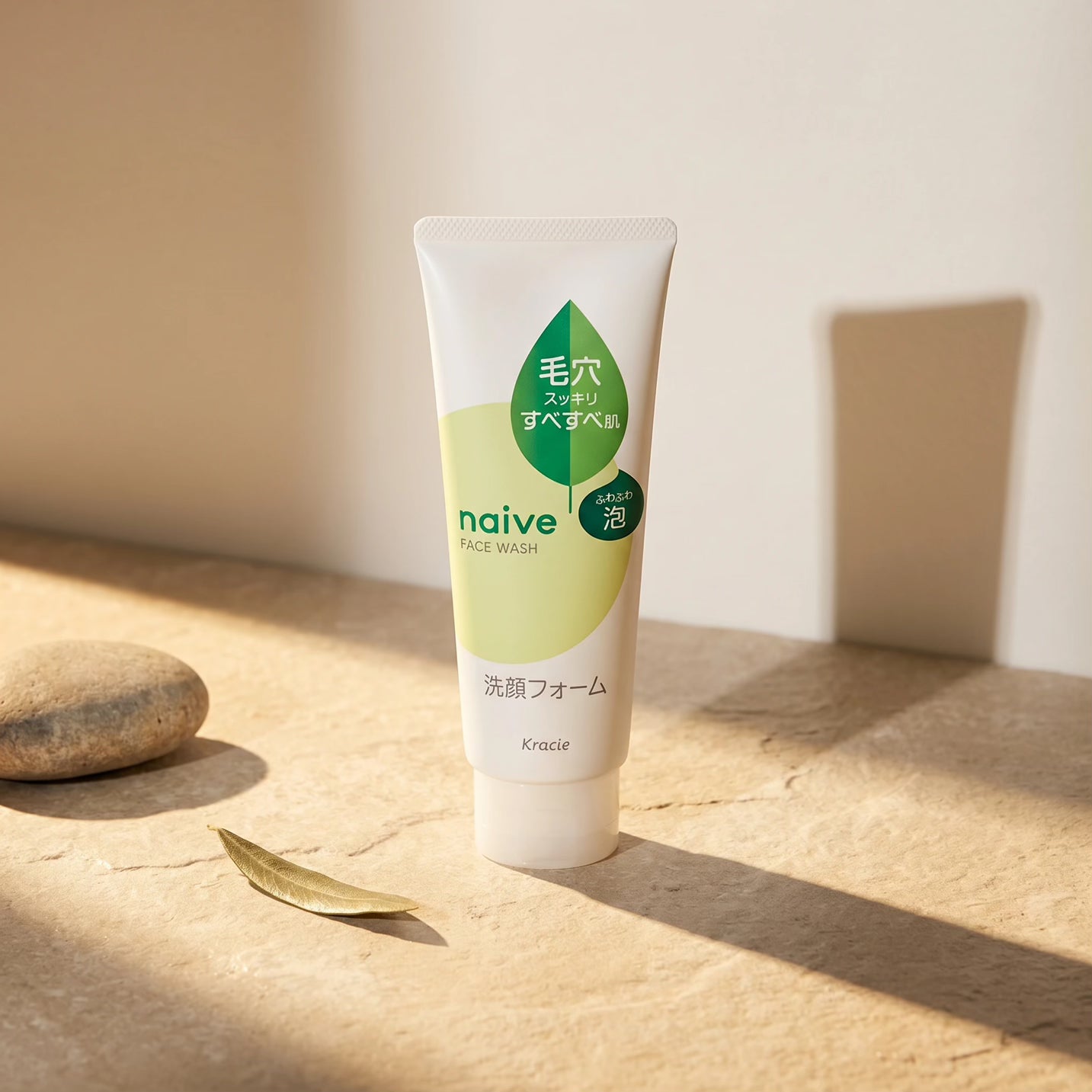 Kracie Naive Face Wash Foam Green Tea Extract 120g/180g