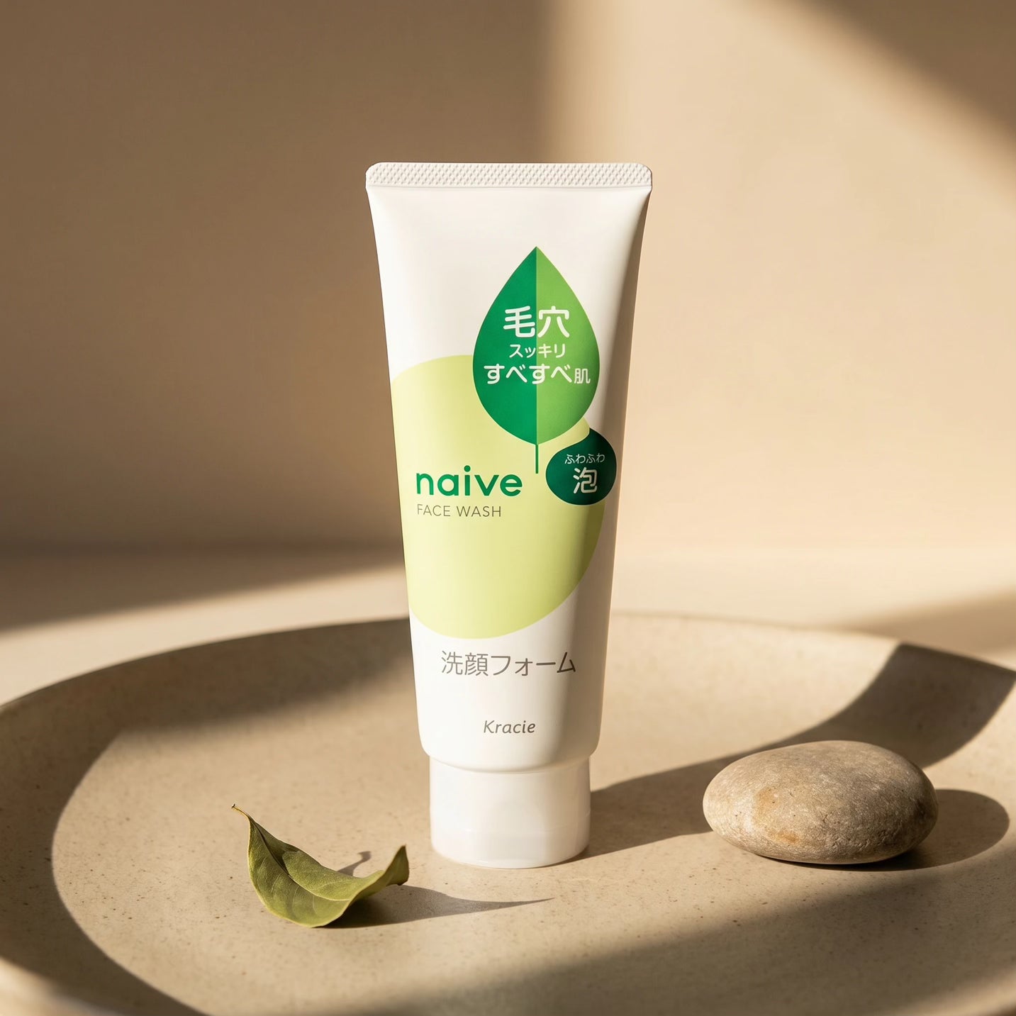 Kracie Naive Face Wash Foam Green Tea Extract 120g/180g