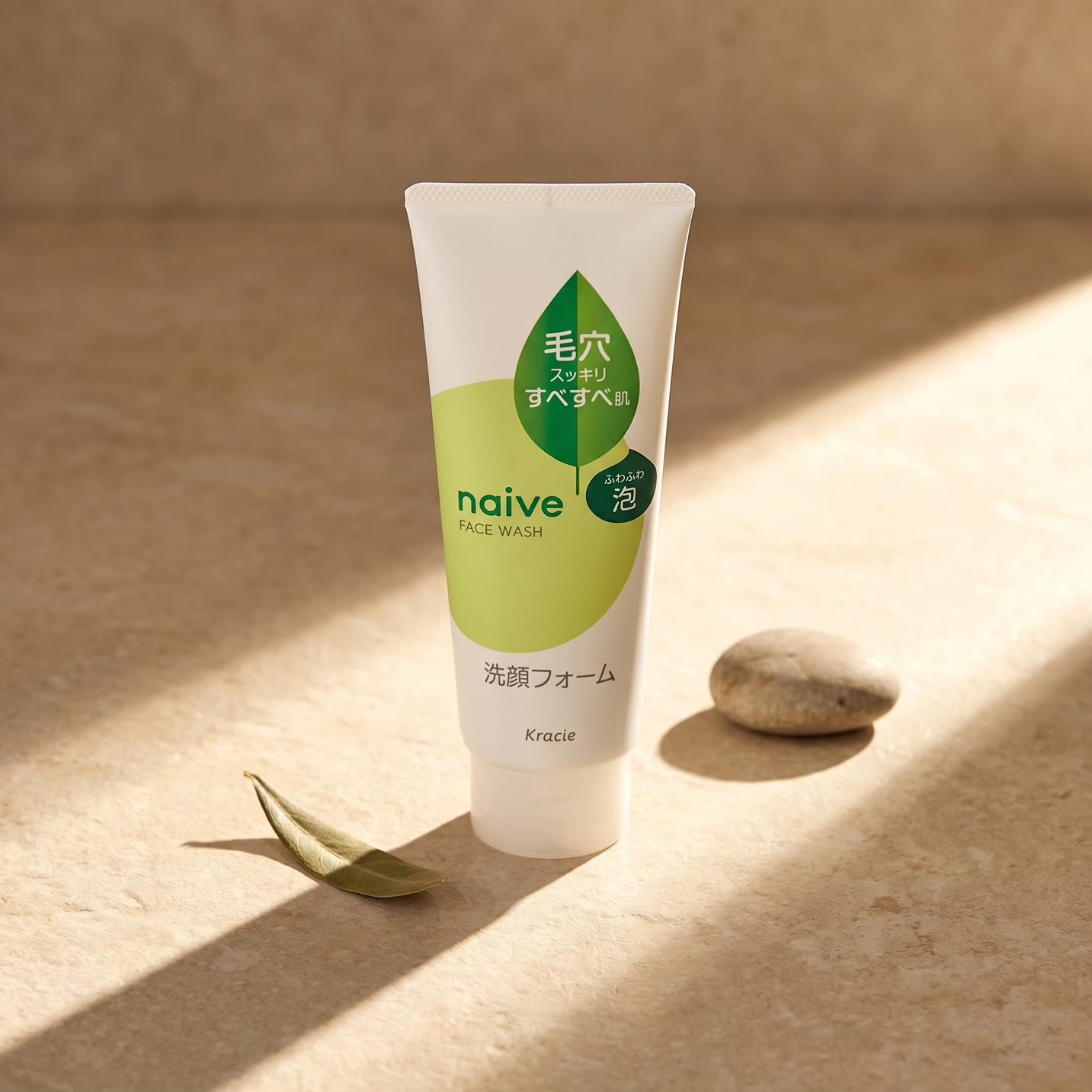 Kracie Naive Face Wash Foam Green Tea Extract 120g/180g