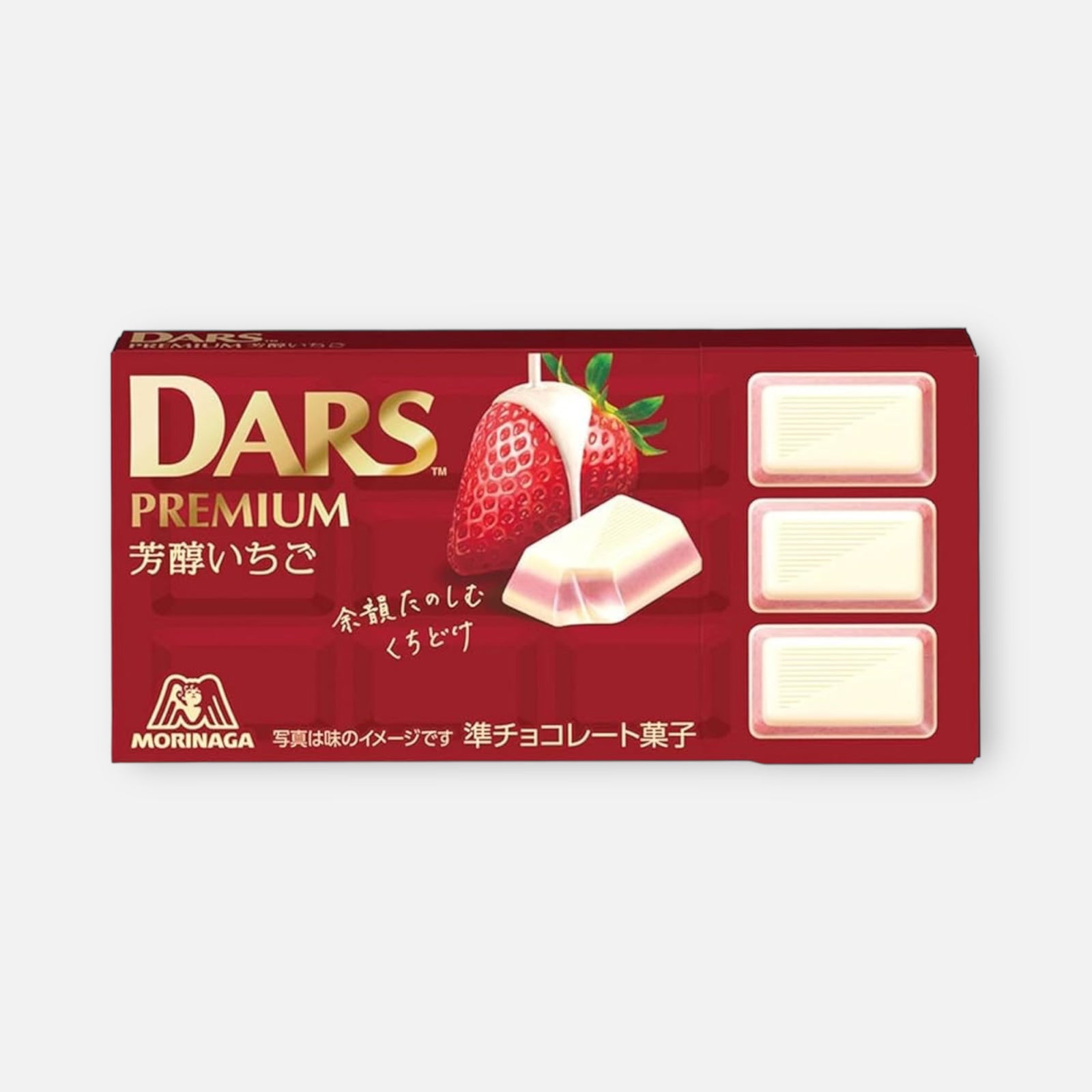 Morinaga Dars Premium Rich Strawberry White Chocolate 46g