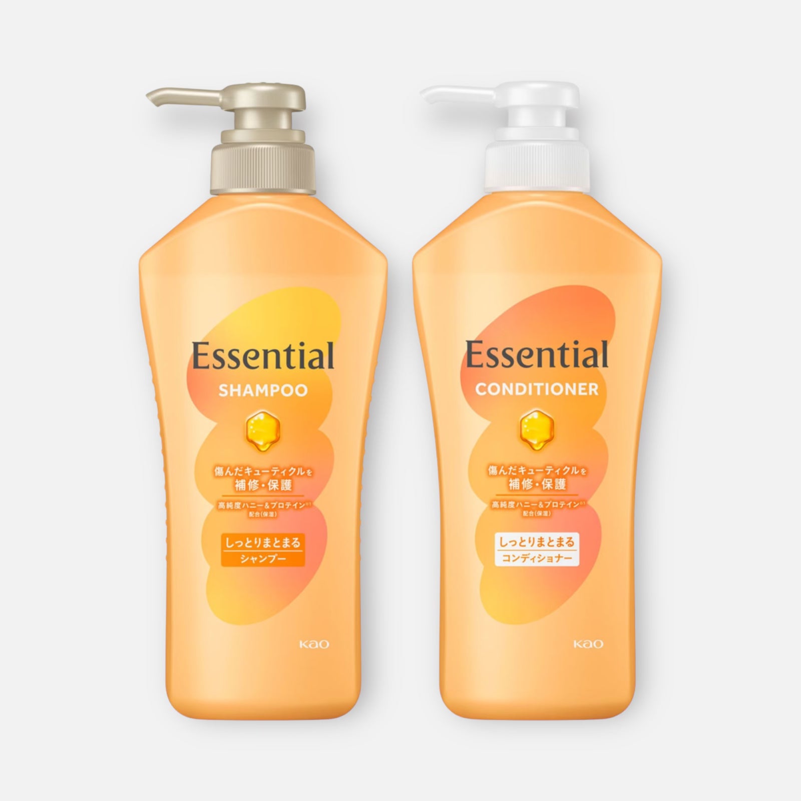 Kao Essential (Moisture) Shampoo & Conditioner Set (450ml Each)