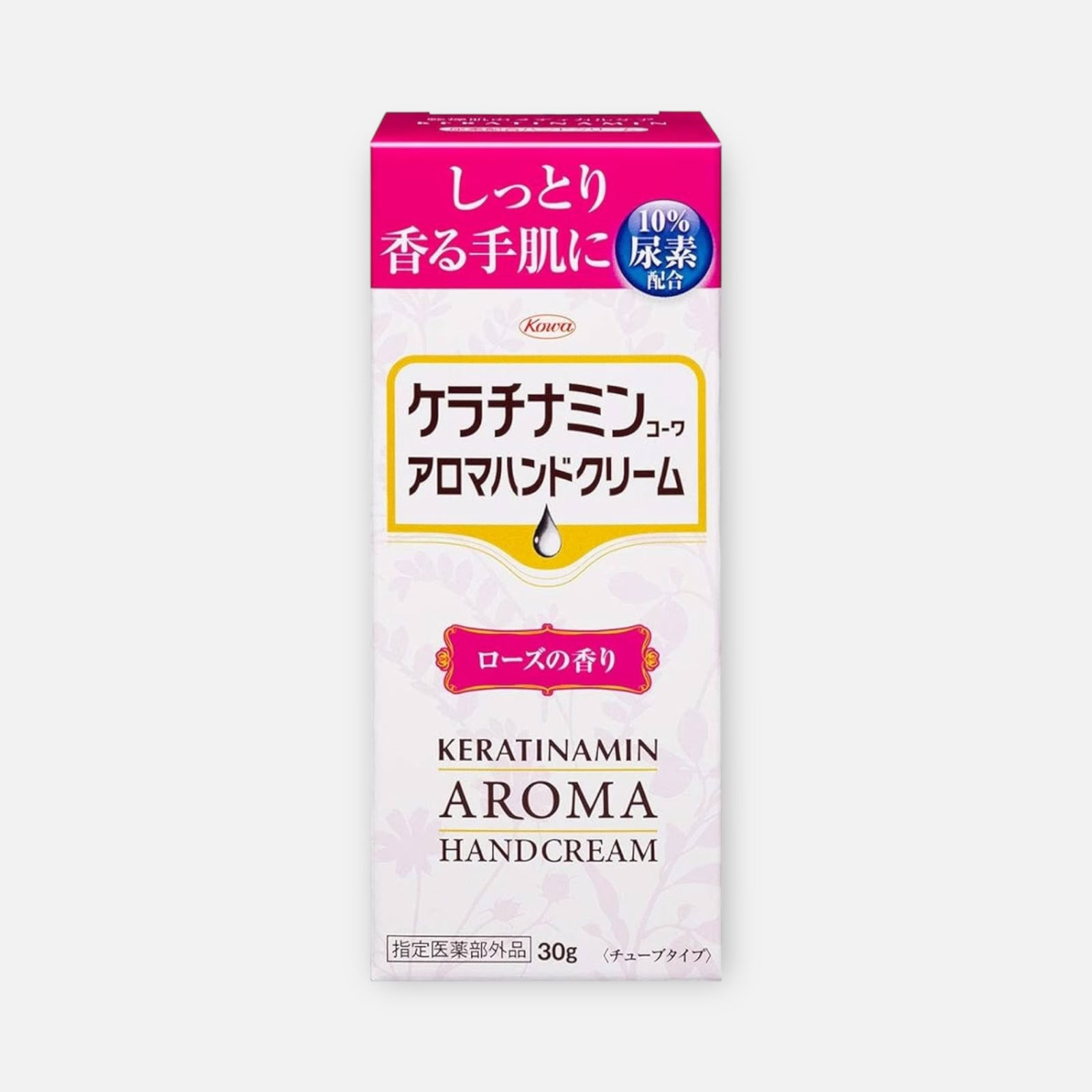 Kowa Keratinamin Aroma Hand Cream Urea 10% 30g (Various Scents)