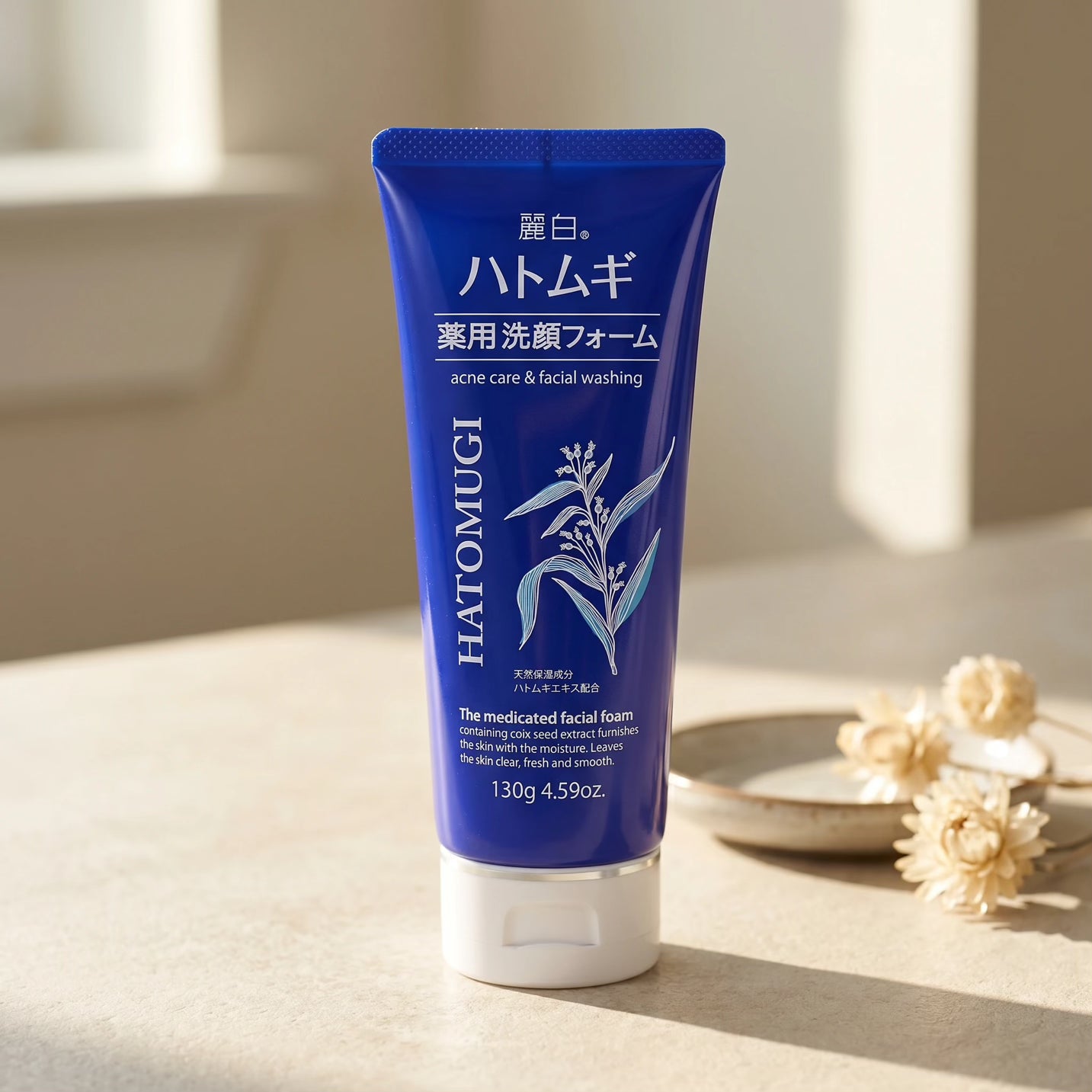 Reihaku Hatomugi Acne Care Facial Cleanser 130g