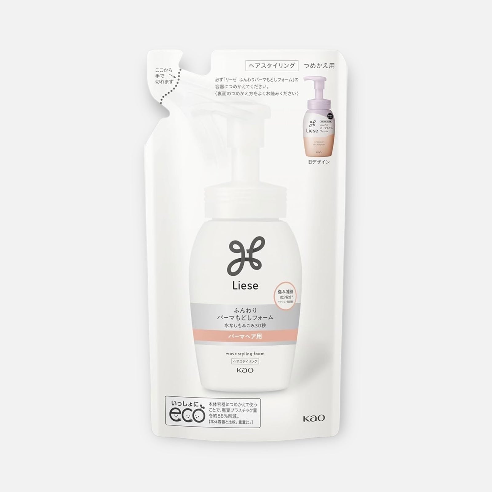 Kao Liese Hair Wave Styling Foam 200ml/180ml