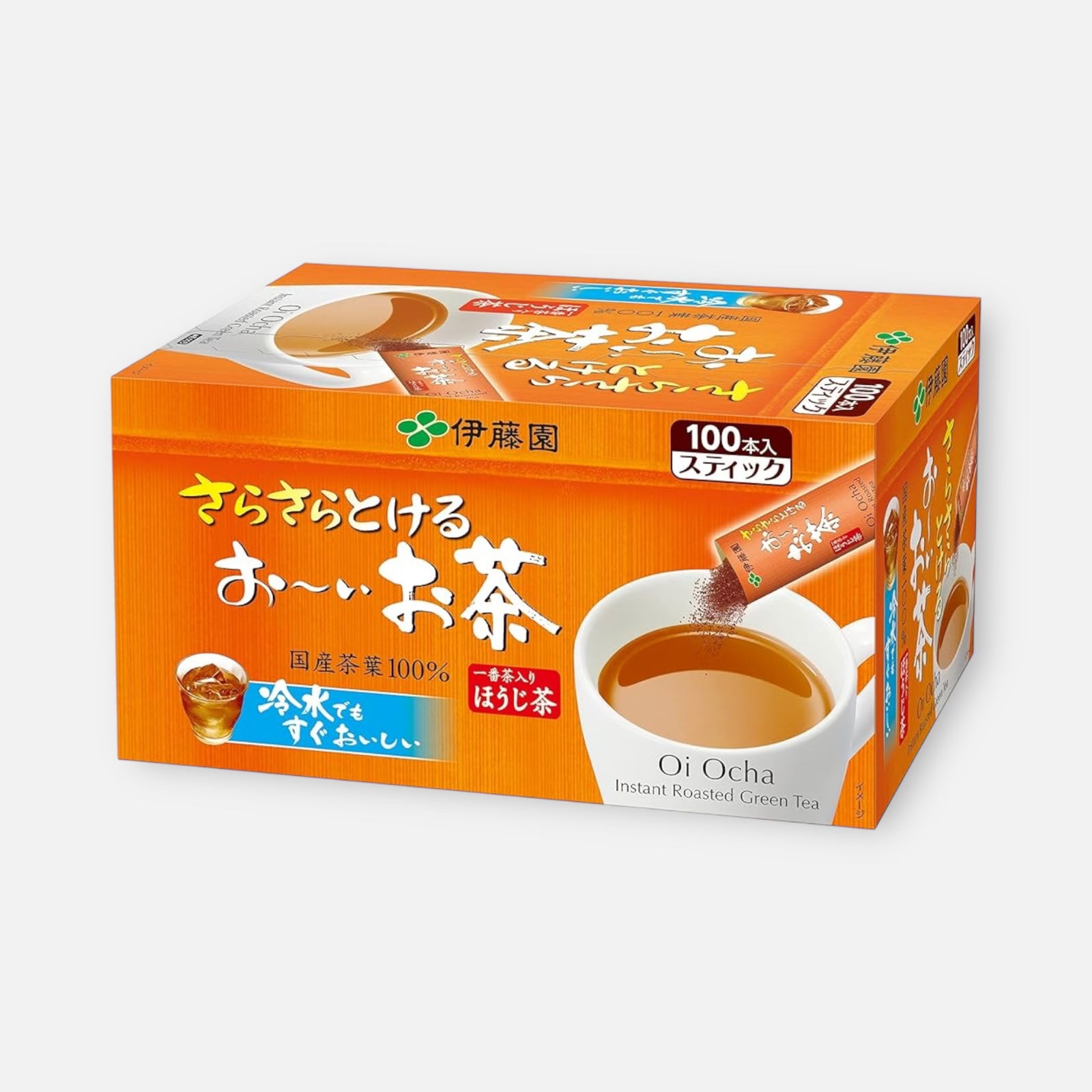 Itoen Oi Ocha Roasted Green Tea Sticks 0.8g (Pack of 100)