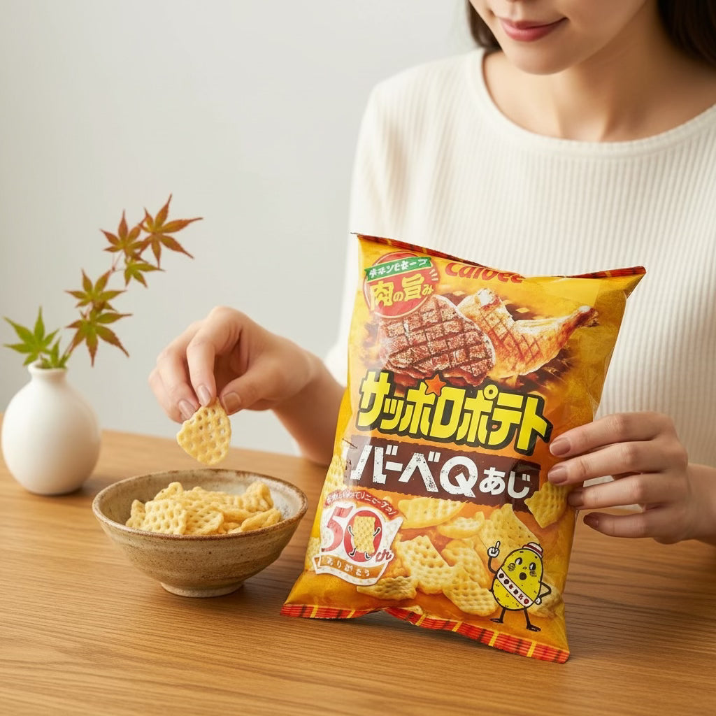 Calbee Sapporo Potato Barbecue Flavor 72g