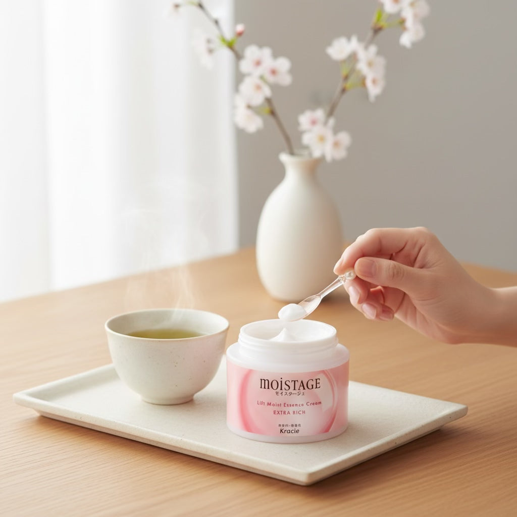 Kracie Moistage Lift Moist Essence Cream Extra Rich 100g