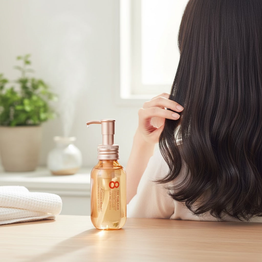 8 The Thalasso Hair Oil Kinmokusei Repair Shot & EX Moist 100ml