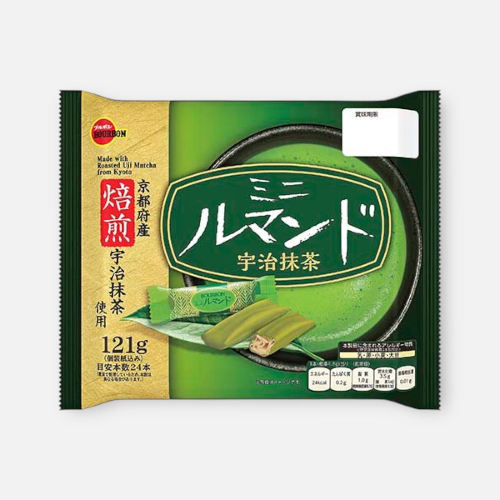 Bourbon Mini Rumando Uji Matcha Biscuits 121g