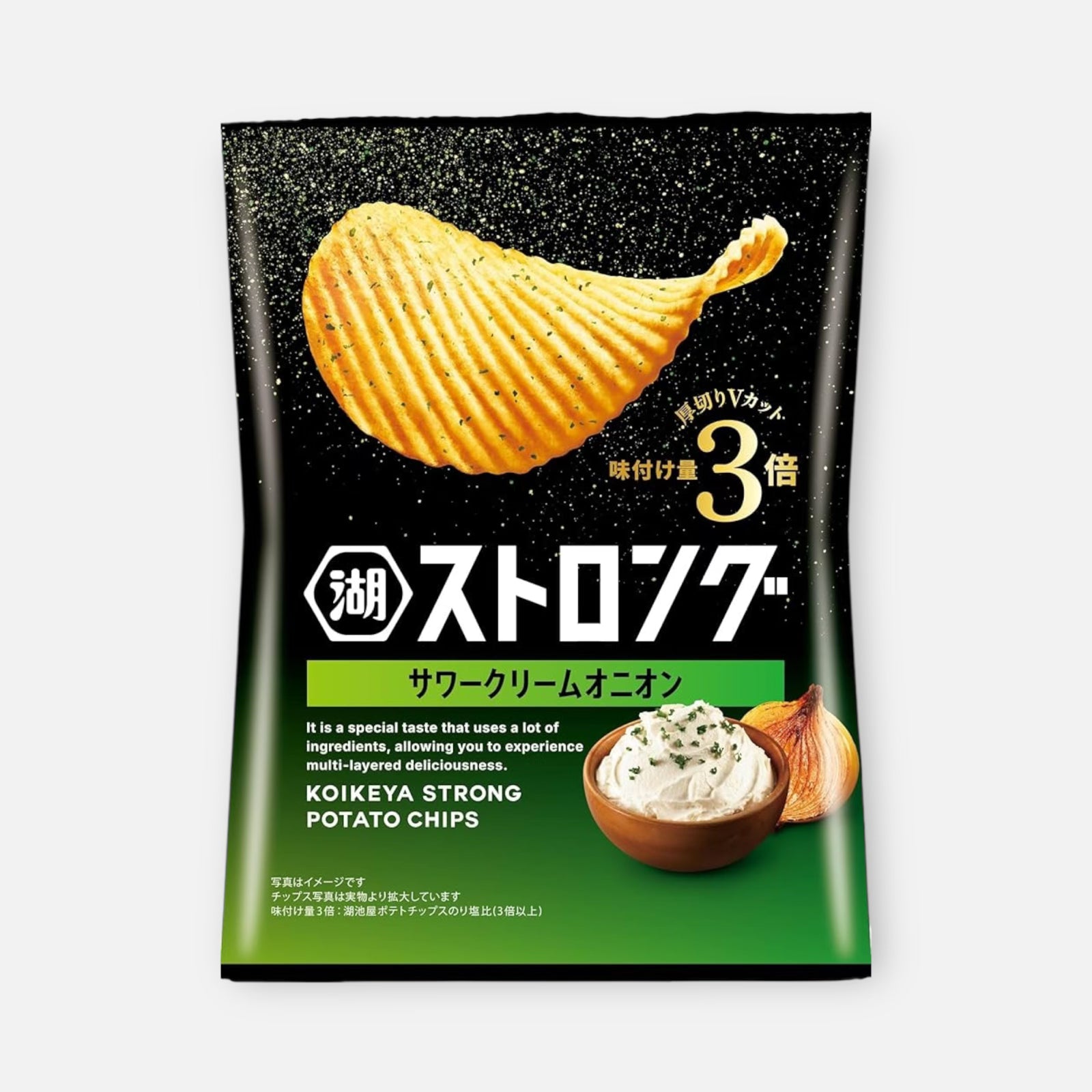 Koikeya Strong Sour Cream Onion Potato Chips 53g