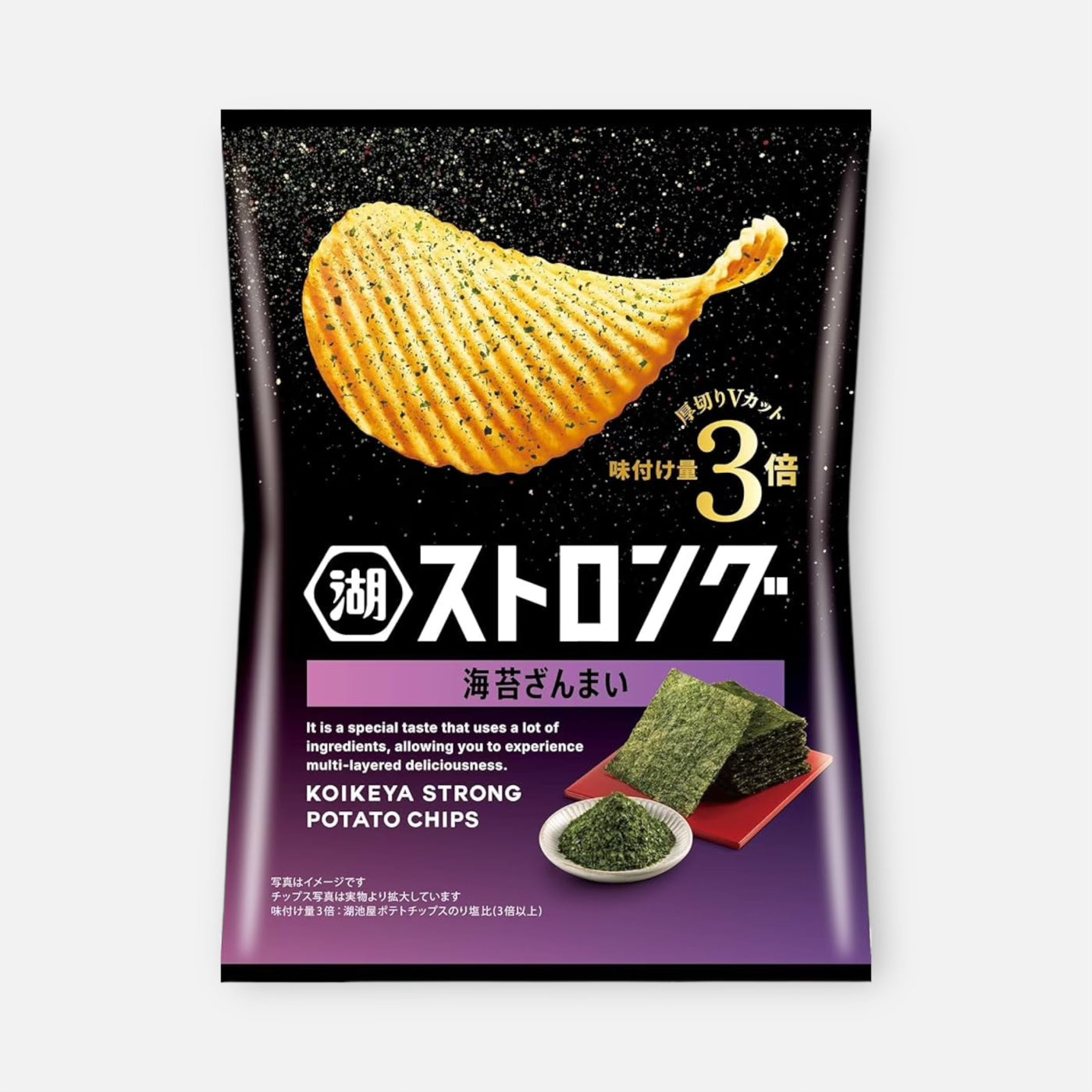 Koikeya Strong Seaweed Potato Chips 53g