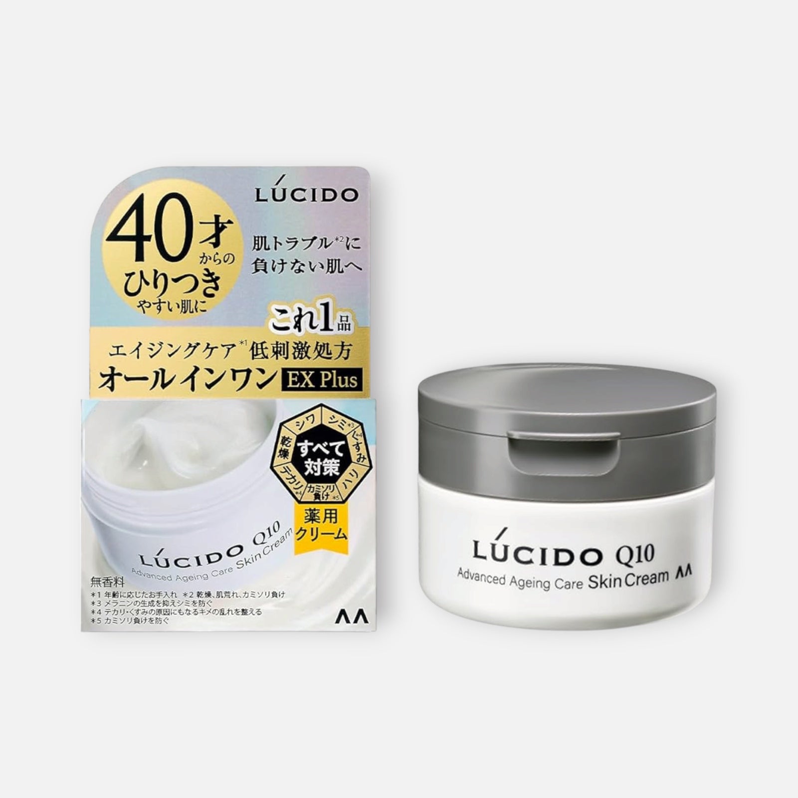Lucido Q10 Advanced Ageing Care Skin Cream for Men 90g – Buy Me Japan