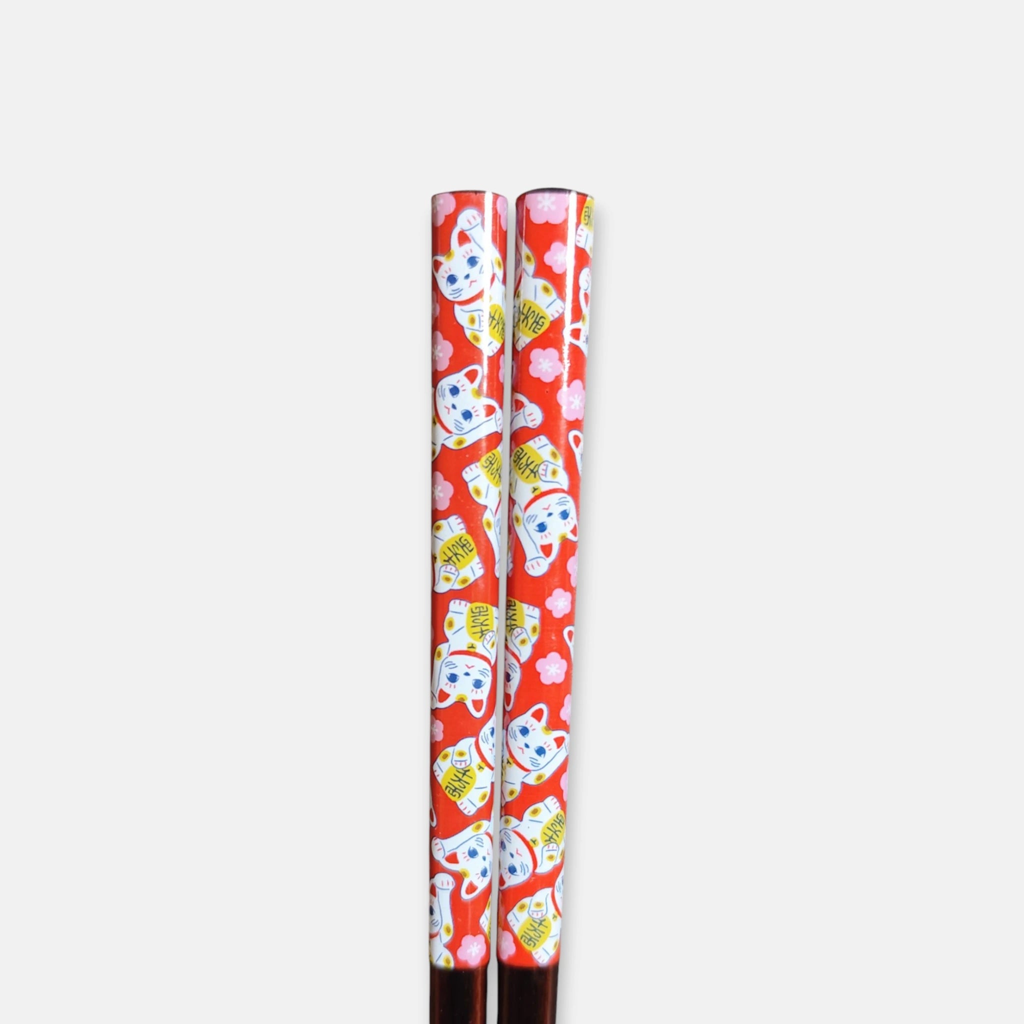 Daiso Chopsticks Japanese Lucky Cat Design