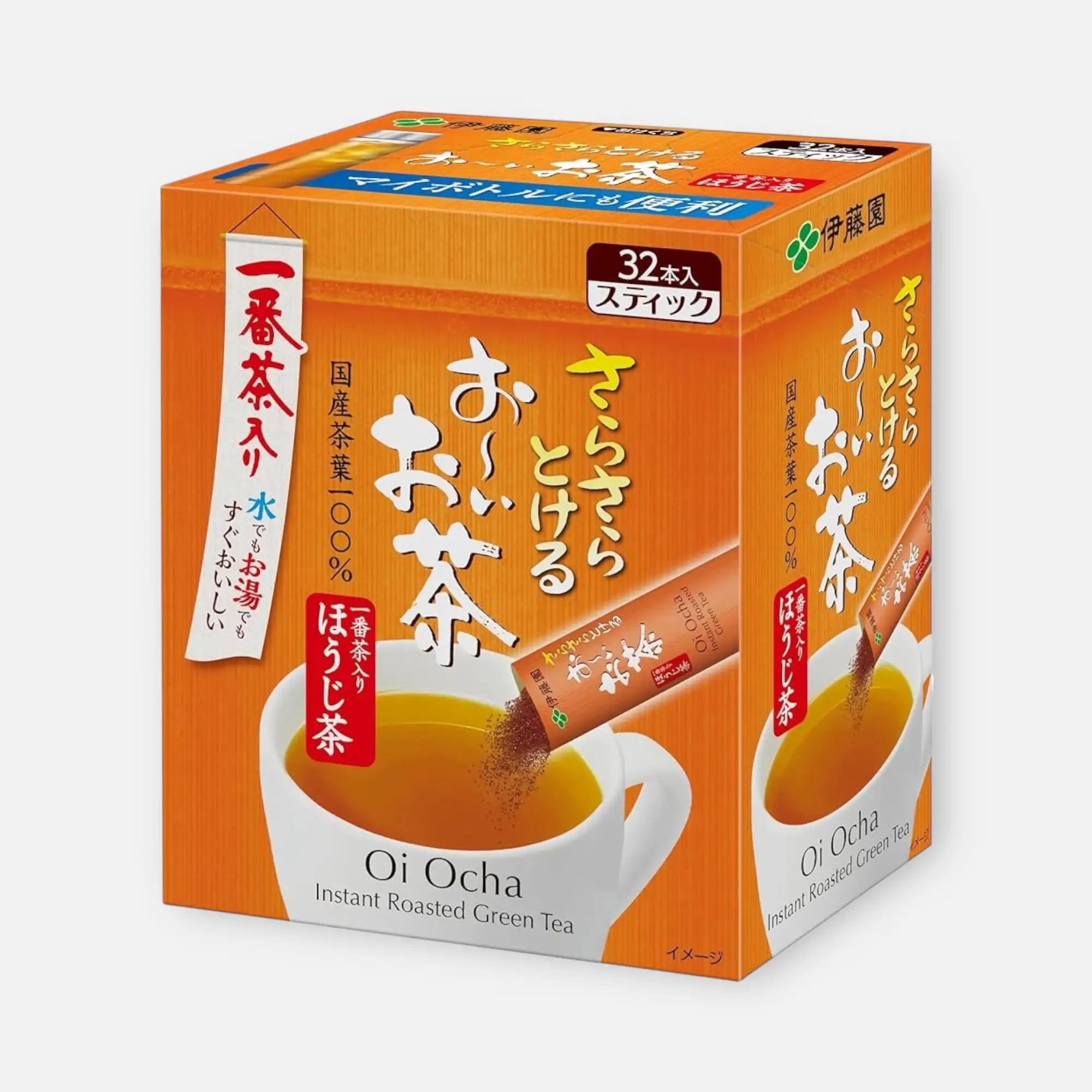 Itoen Oi Ocha Roasted Green Tea Sticks 0.8g (Pack of 32)