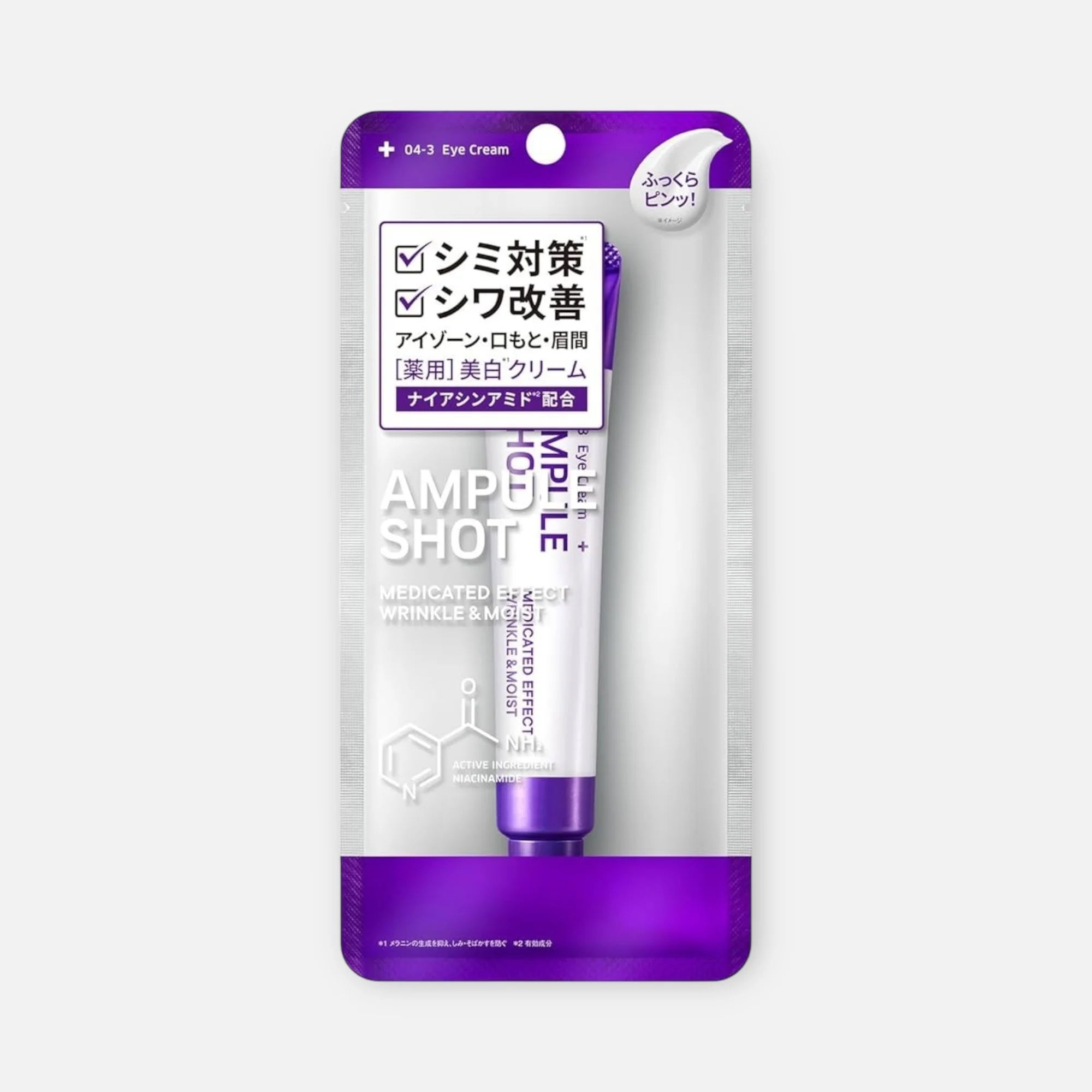 Ampule Shot Niacinamide Wrinkle & Moist Eye Cream 20g