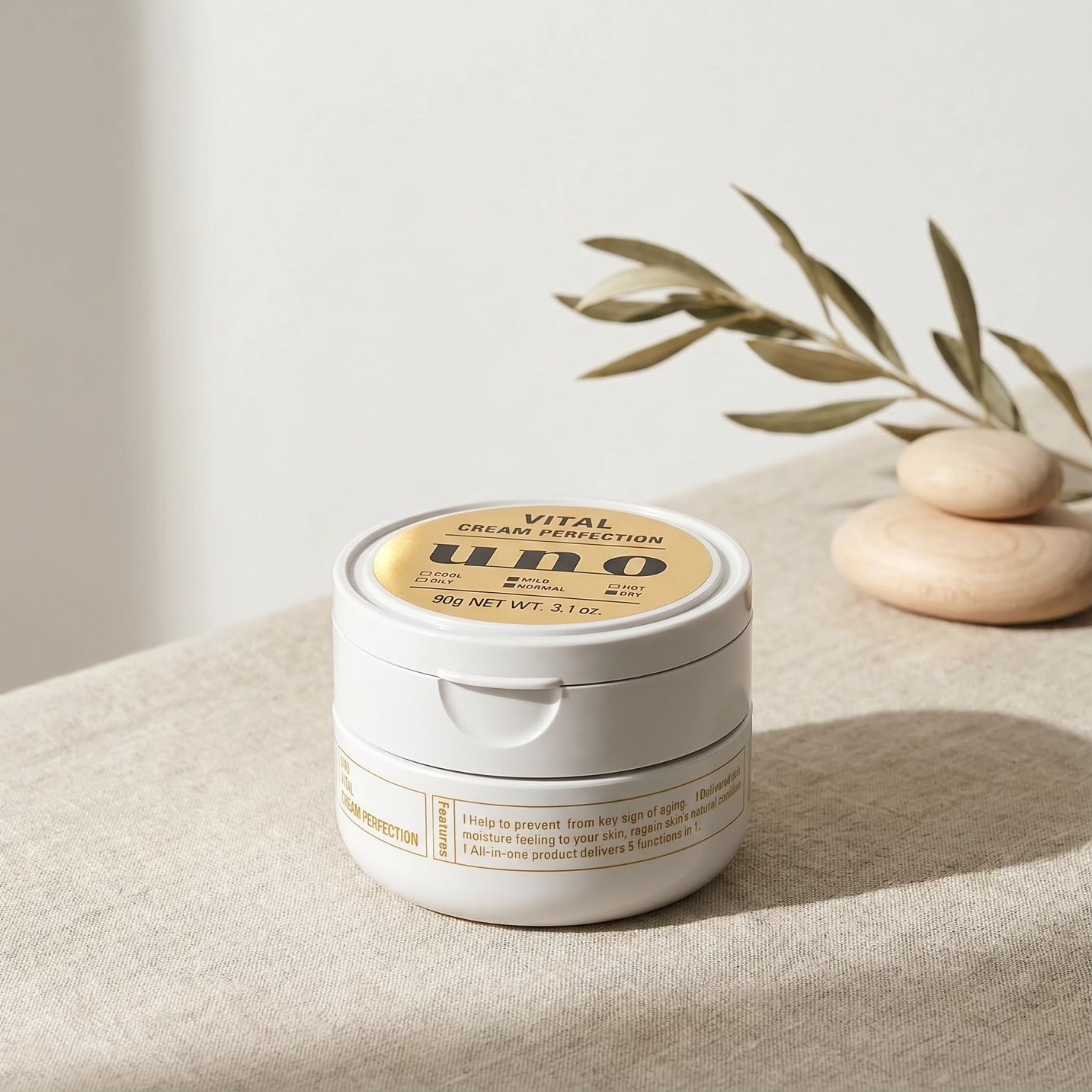 Shiseido Uno for Men Vital Cream Perfection 90g