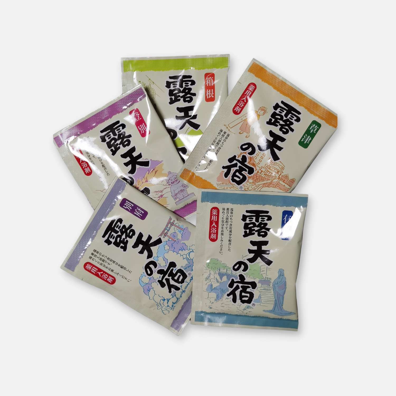 Fuso Roten No Yado Medicated Bath Salts 25g (5 Units) - Buy Me Japan