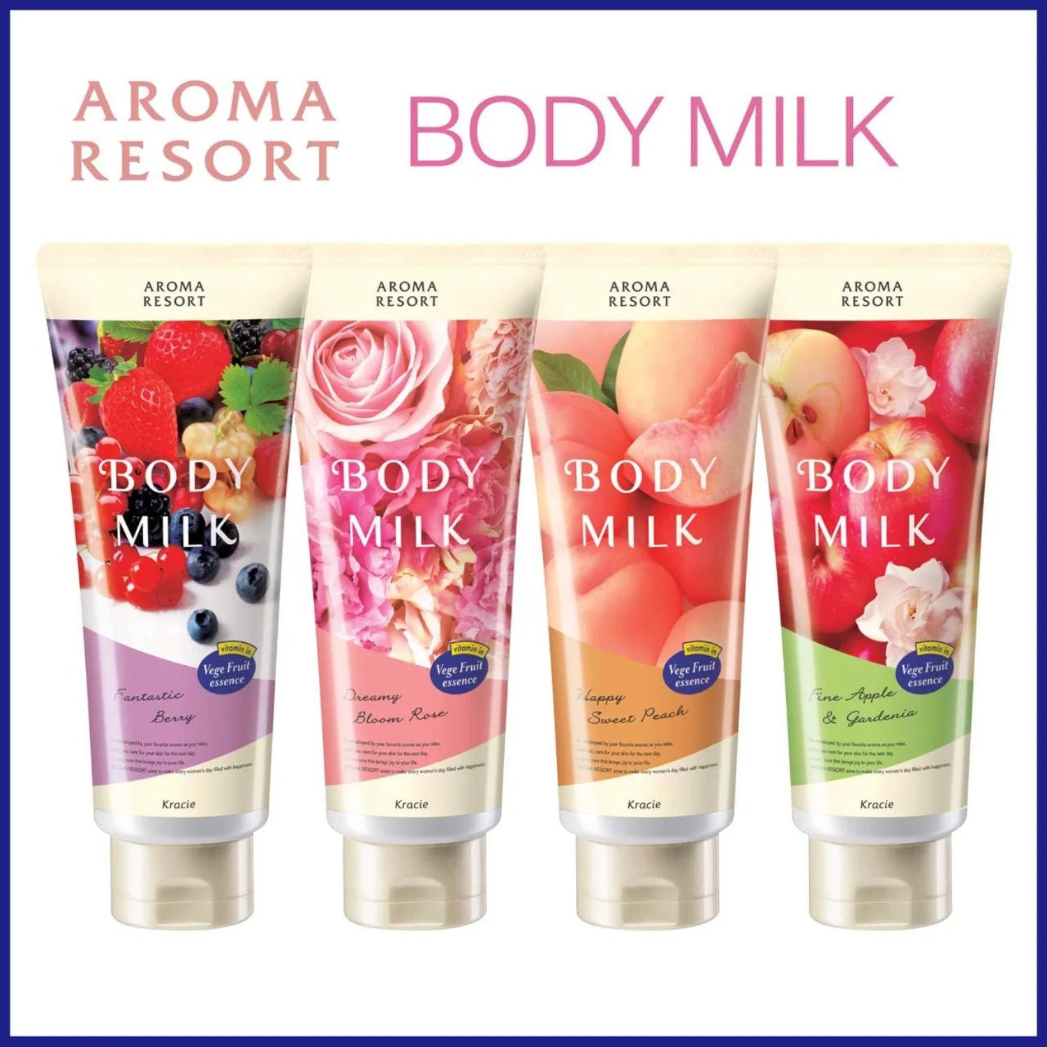 Aroma Resort Body Milk Happy Sweet Peach 200g - Buy Me Japan