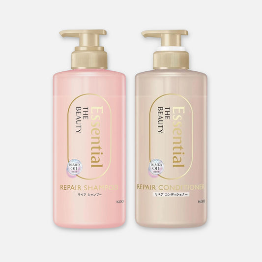 Kao Essential The Beauty Shampoo & Conditioner Set (450ml Each) - Buy Me Japan
