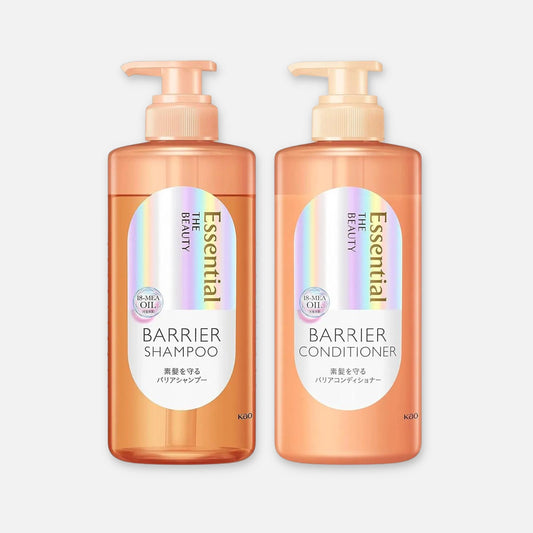 Kao Essential The Beauty Barrier Shampoo & Conditioner Set (450ml Each) - Buy Me Japan