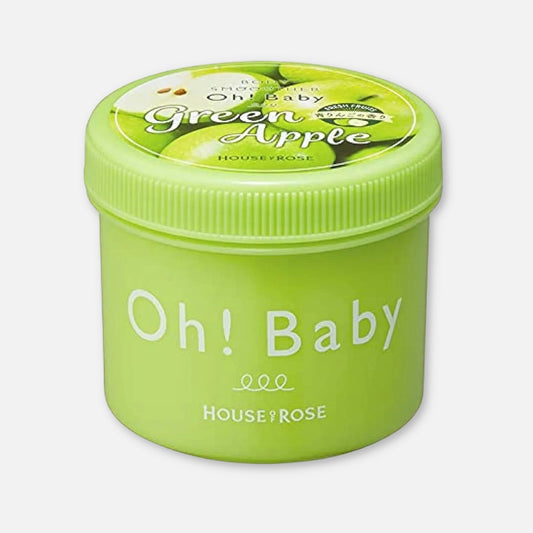 House Of Rose Oh! Baby Body Scrub Smoother Cream Green Apple 350g - Buy Me Japan
