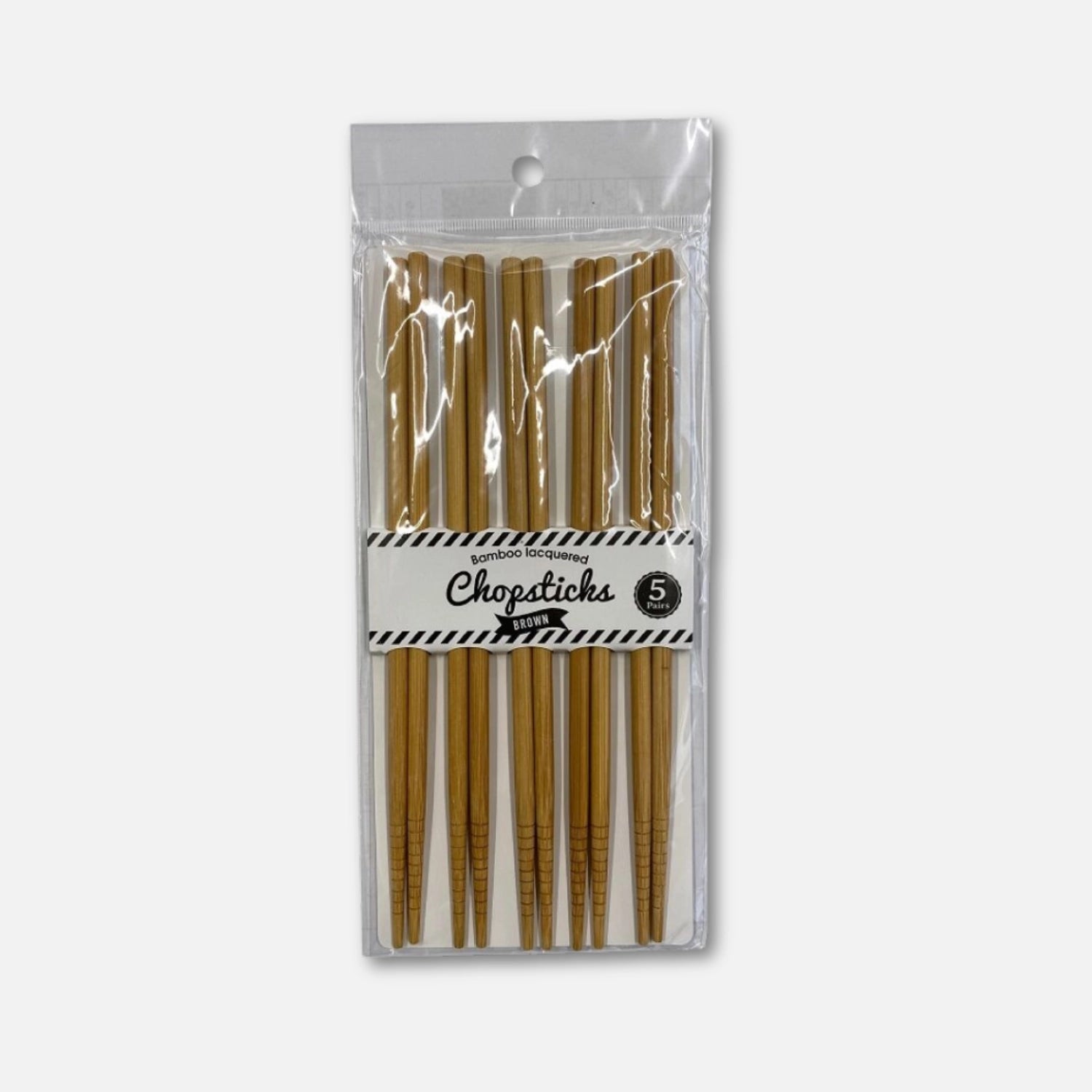 Daiso Bamboo Lacquered Chopsticks (5 Pairs)