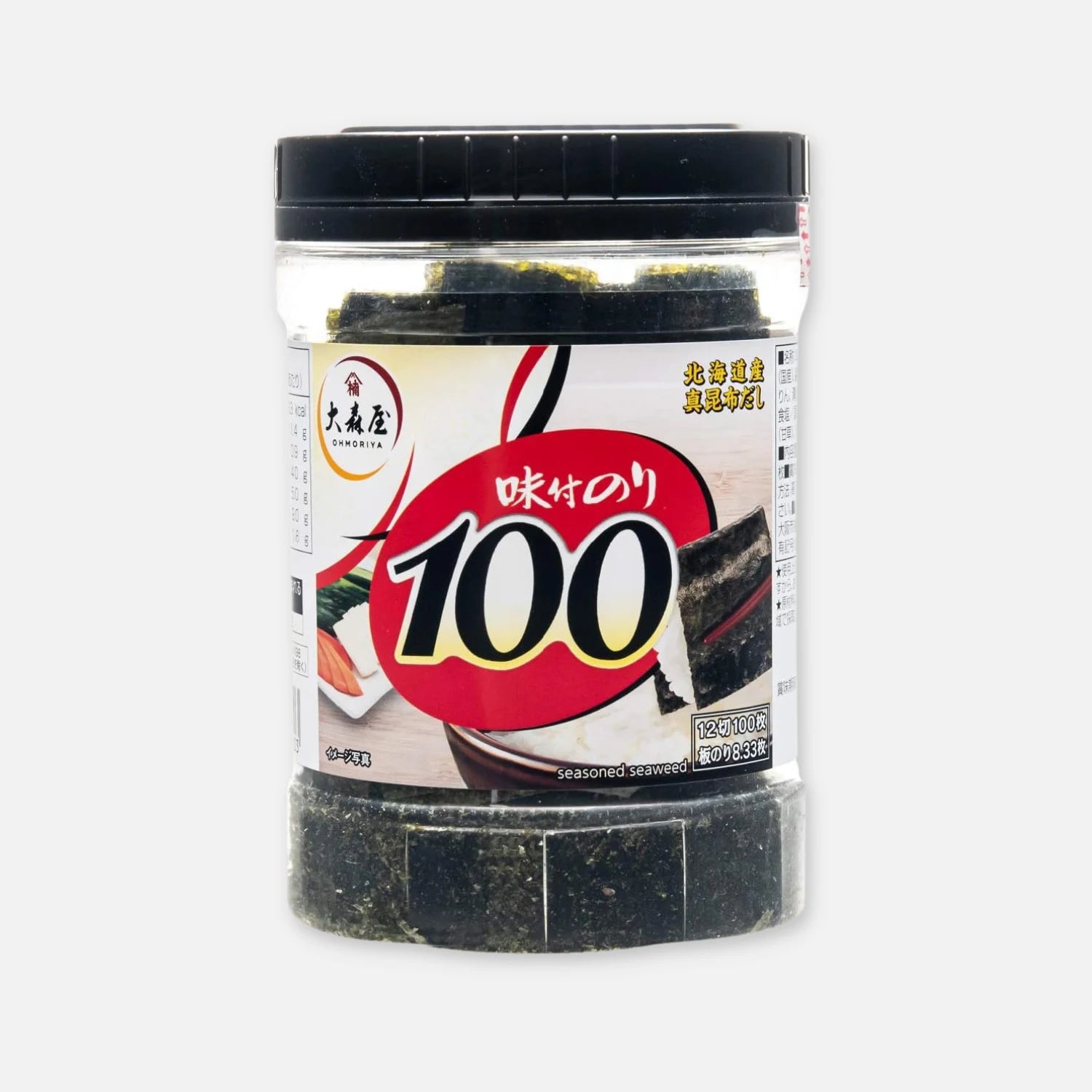 Oomoriya Nori Seasoned Dried Seaweed 100 Pieces - Buy Me Japan