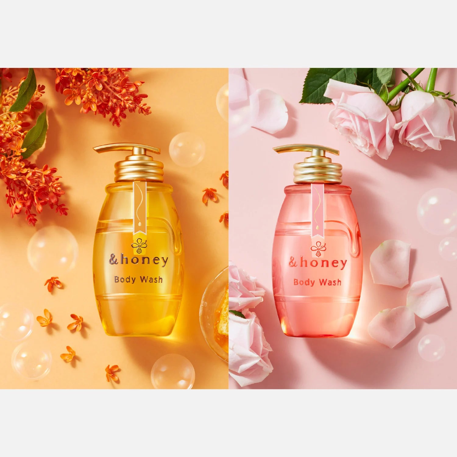 & Honey Melty Moist Rose Body Wash 500ml - Buy Me Japan