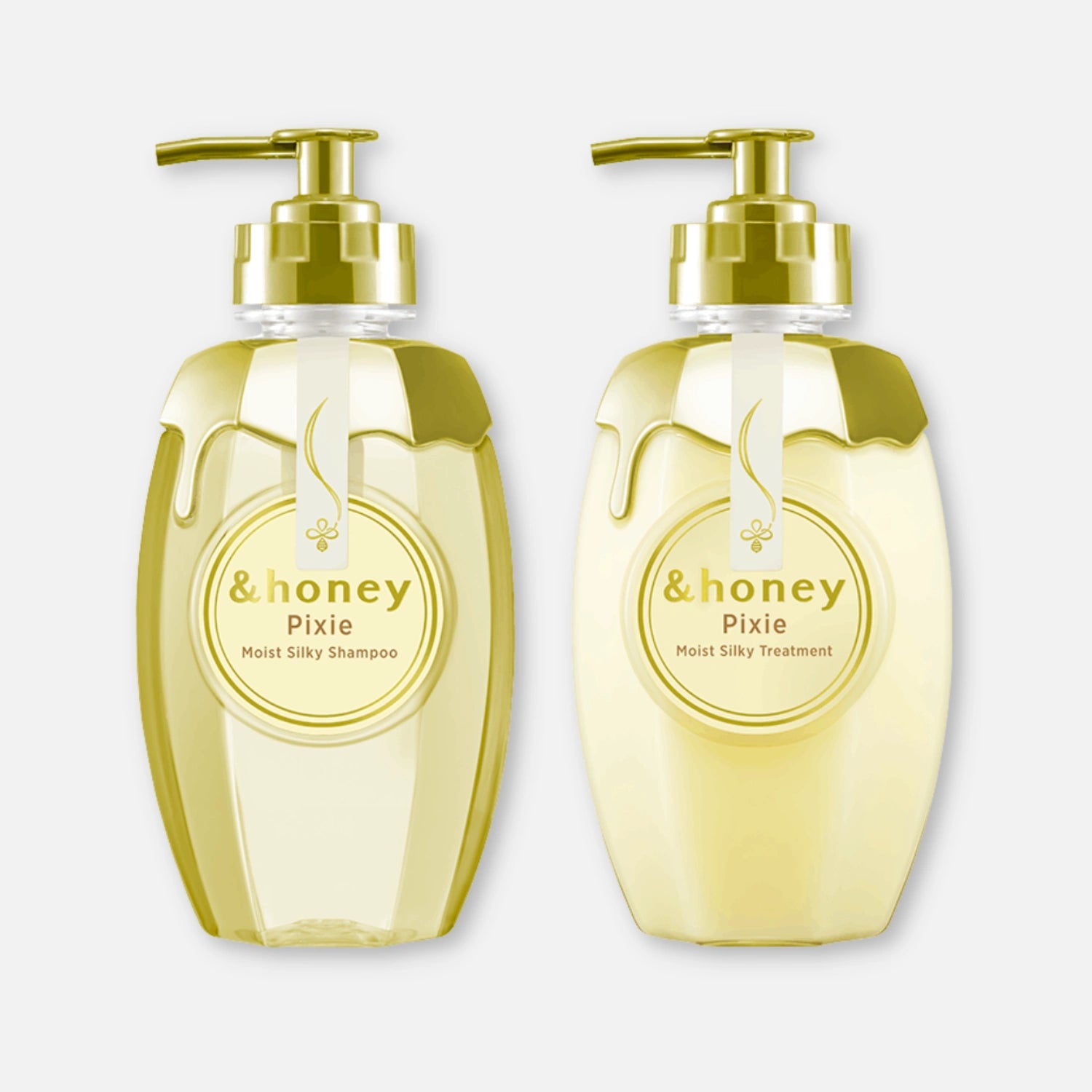 & Honey Pixie Moist Silky Shampoo & Treatment Set 440ml Each