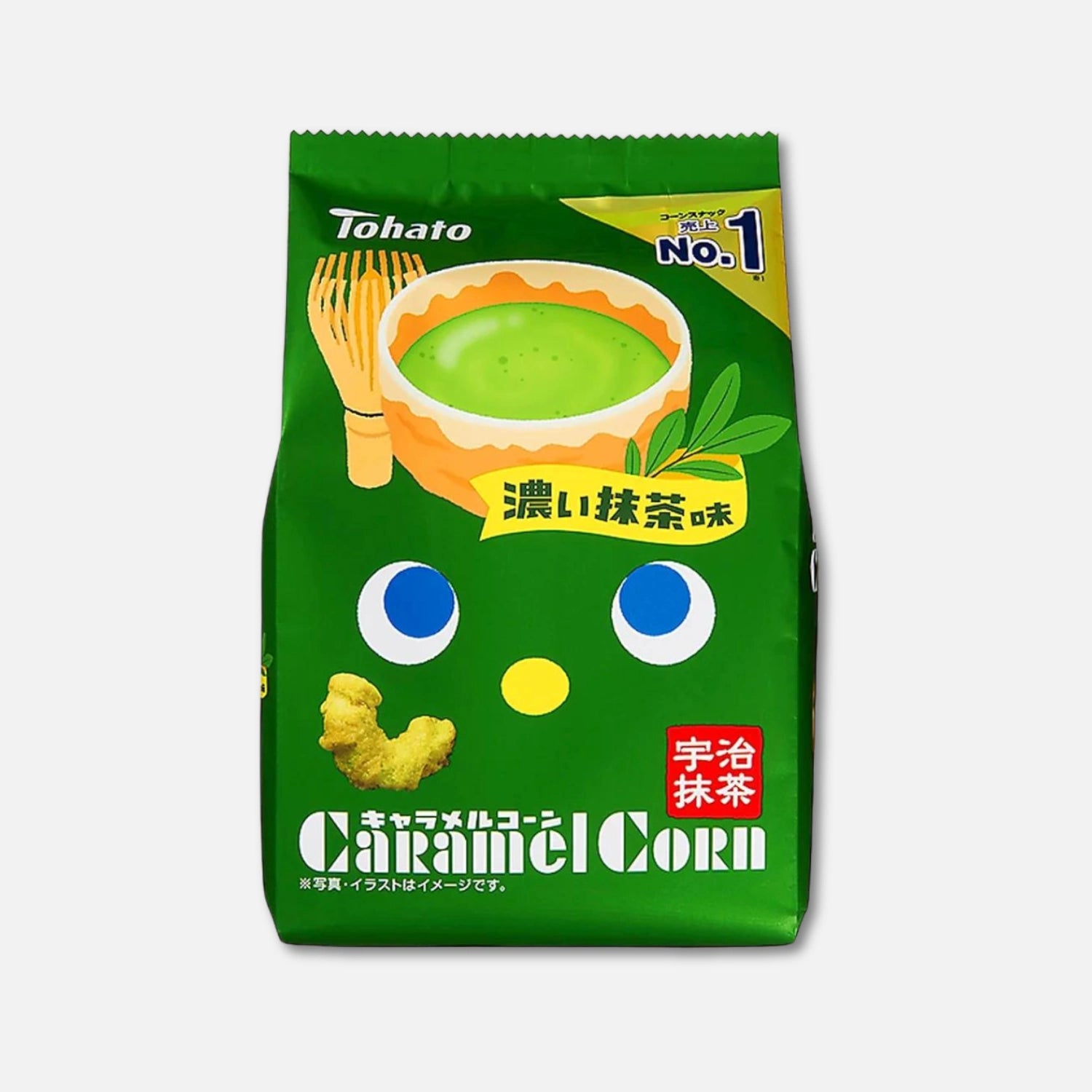 Tohato Caramel Corn Uji Matcha 65g - Buy Me Japan