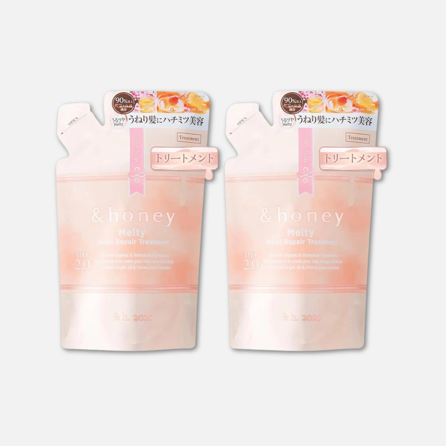 & Honey Melty Moist Repair Treatment Only Refill (Set of 2) 350ml x2