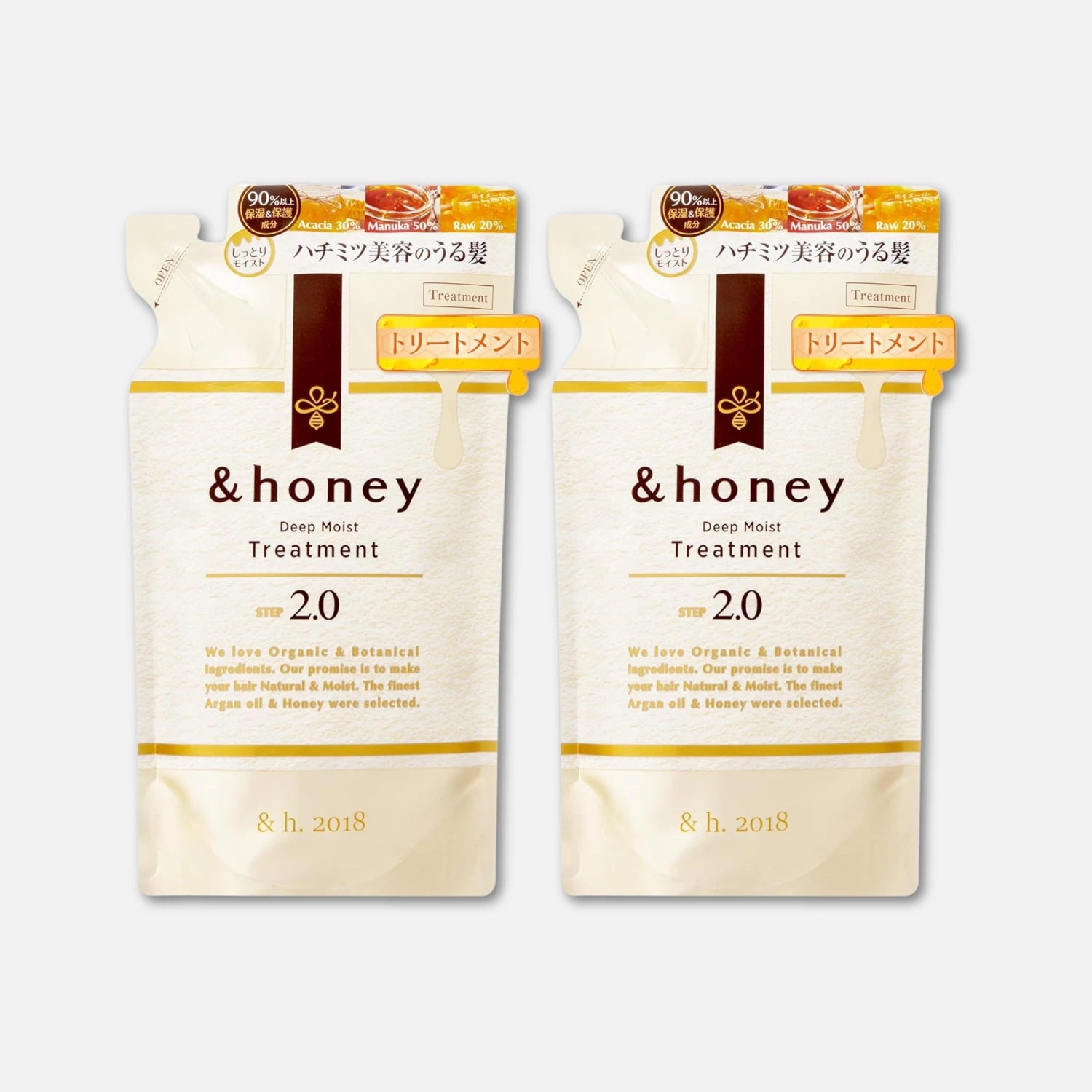 & Honey Deep Moist Treatment Only Refill (Set of 2) 350ml x2
